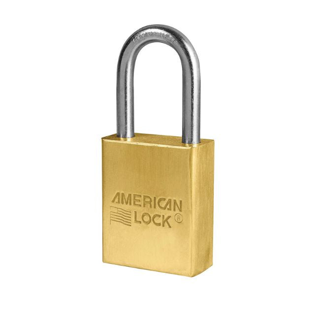 American Lock No. A41 Series Brass Padlock With 1-1/2" Wide Lockbody and Shackle Height - The Lock Source