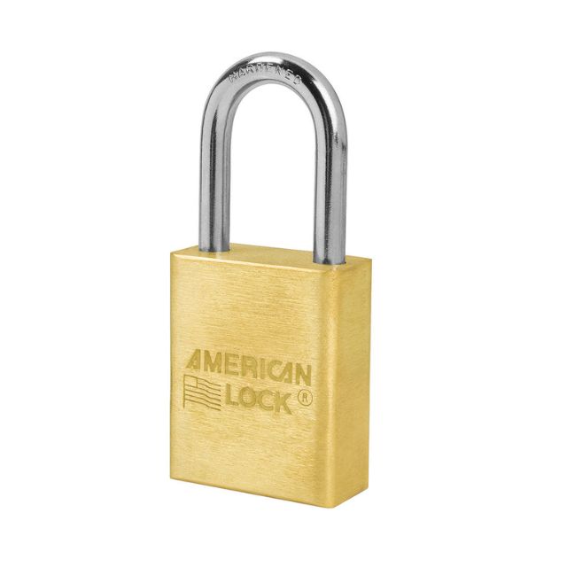American Lock No. A5531 Series Solid Body Brass Padlock With 1.5-Inch Shackle and Lockbody - The Lock Source