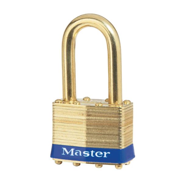 Master Lock No. 2BLF Laminated Brass Commercial Grade Padlocks With Brass Shackles - The Lock Source