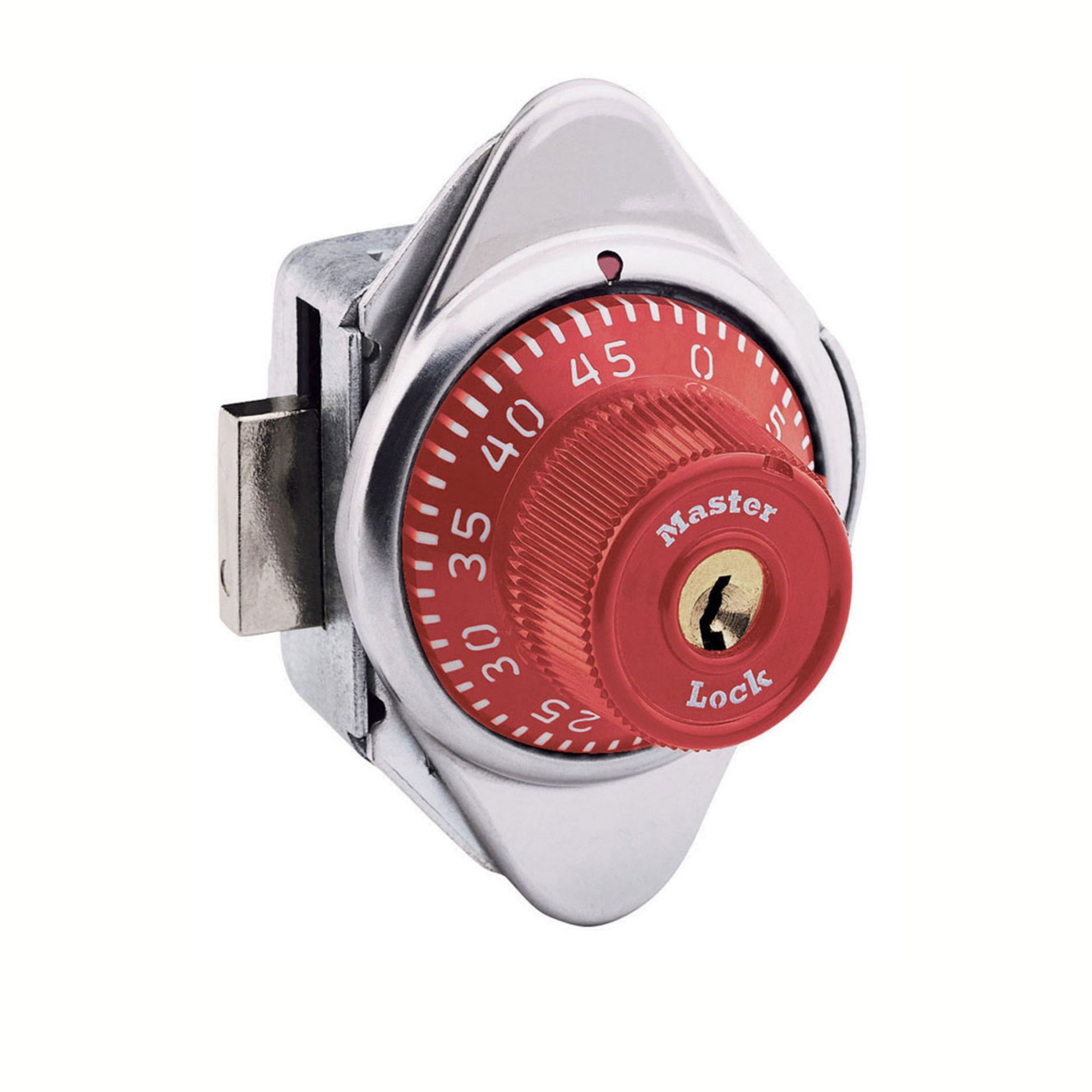 Master Lock No. 1630RED Red Built-In Combination Lock for Lift Handle Lockers - The Lock Source