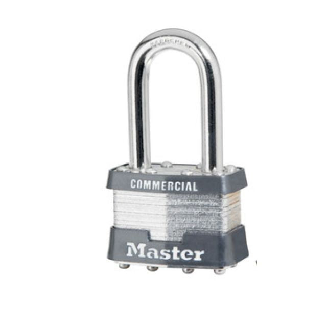 Master Lock No. 1LF Series Locks Laminated Steel Commercial Grade Padlocks 1KALF & 1MKLF Locks with 1-1/2" Shackle - The Lock Source