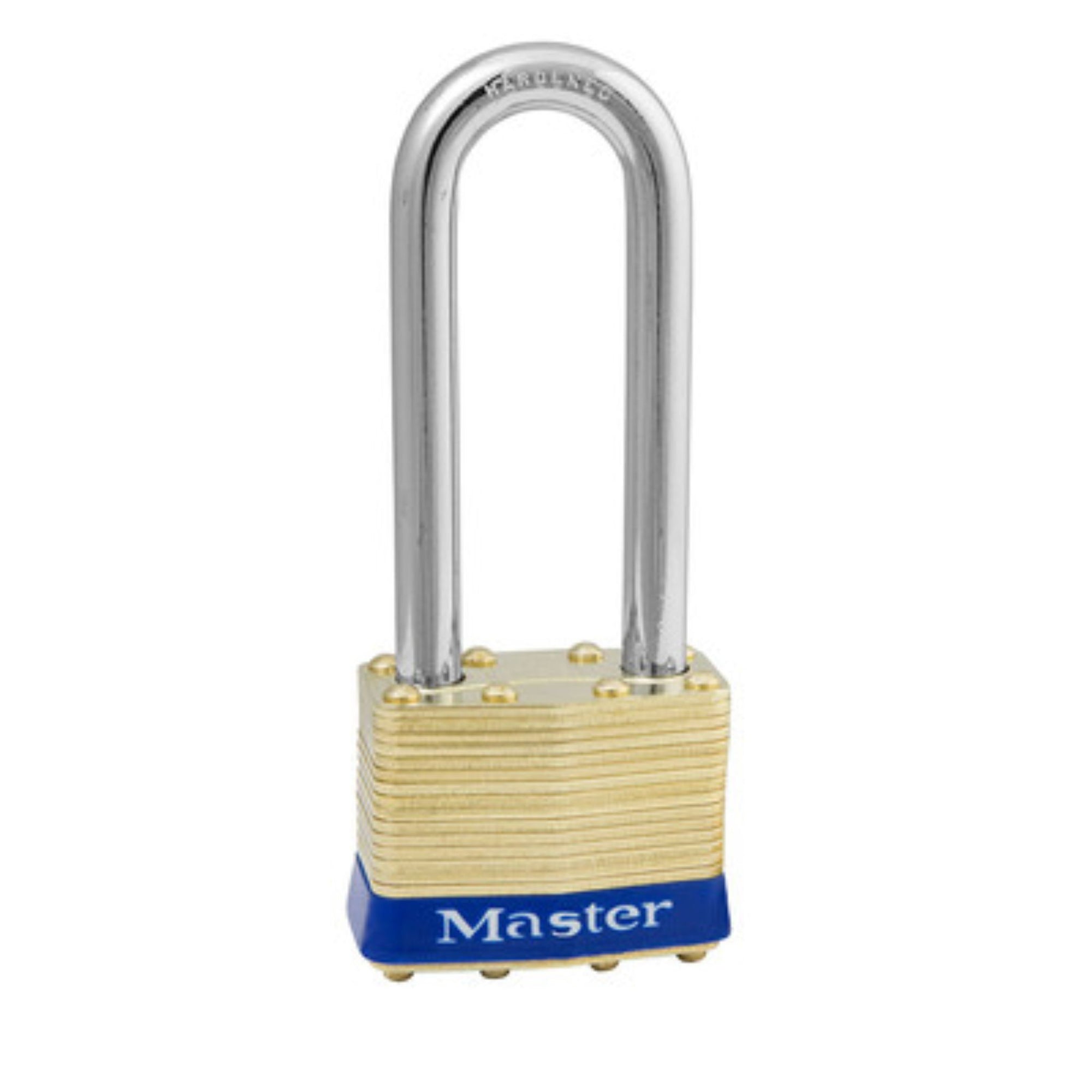 Master Lock 2MKLJ Padlock Laminated Brass Commercial Grade Master Keyed (MK) Locks with 2-1/2" Shackle - The Lock Source
