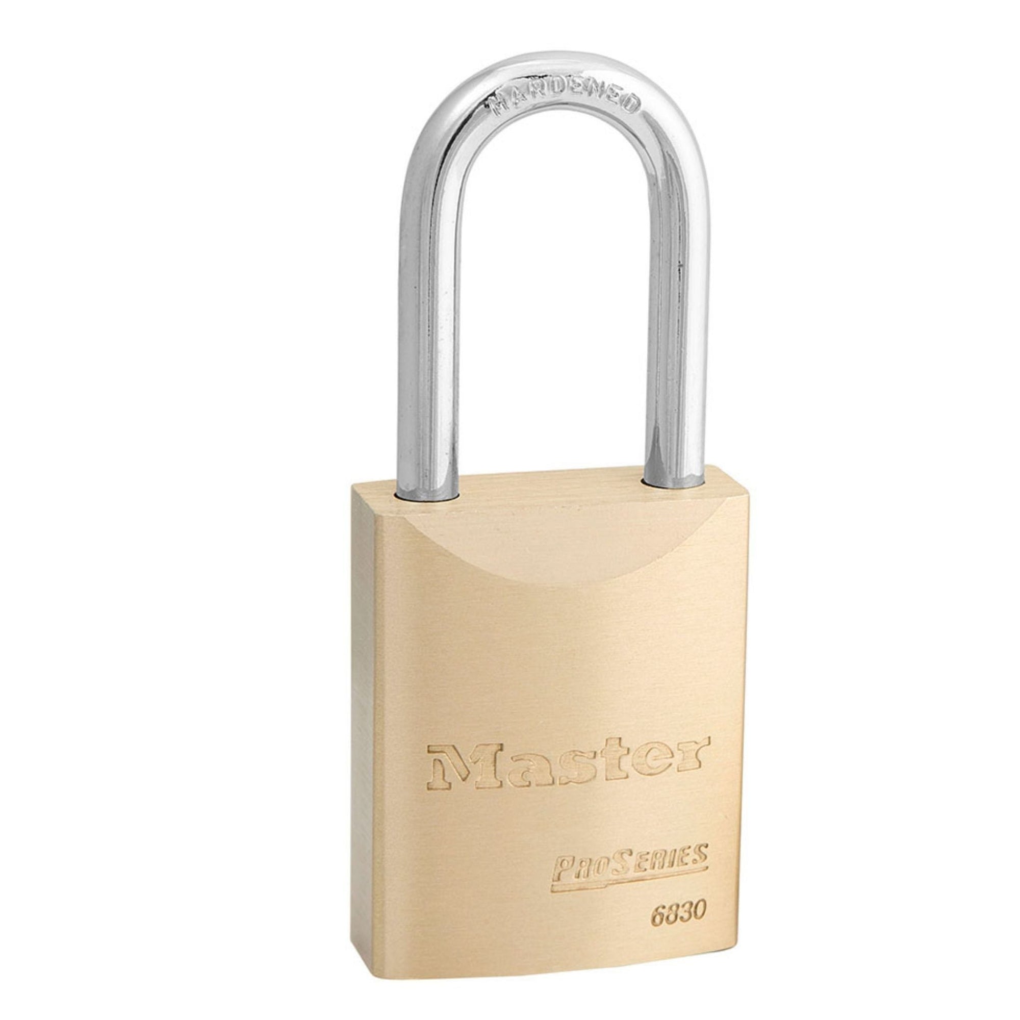 Master Lock 6830KALF 30G545 Pro Series Brass Padlock Keyed to Match Existing KA#30G545 Locks with 1.5-Inch Shackle - The Lock Source