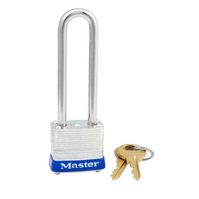 Master Lock 7KALJ P851 Laminated Steel 7LJ KA Padlocks Have Extended 2 1/2 Inch Long Shackles - The Lock Source