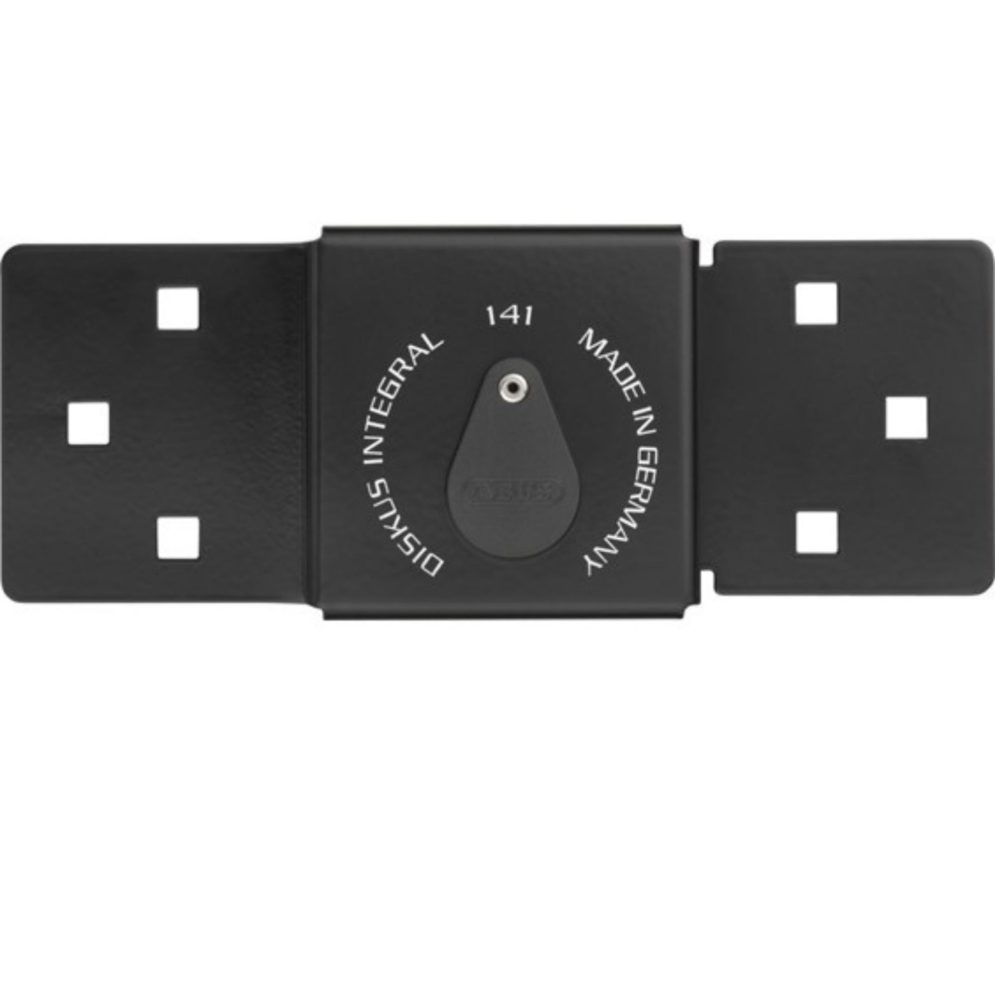 Abus 141/200 KA EE 0123 Integrated Black Hasp with 26/70 KAEE0123 Diskus Lock - The Lock Source