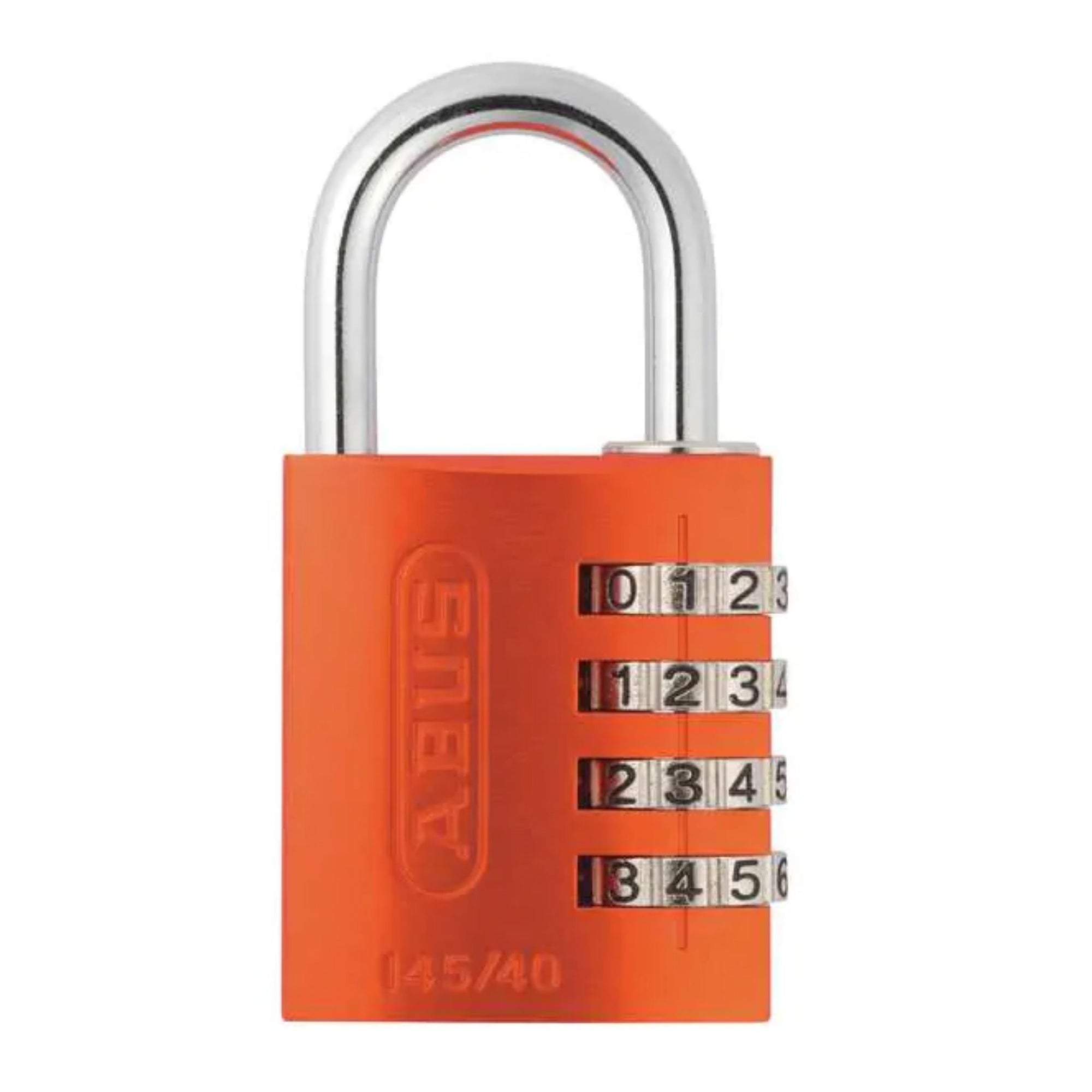 Abus 145/40 Orange Combination Luggage Padlock - The Lock Source