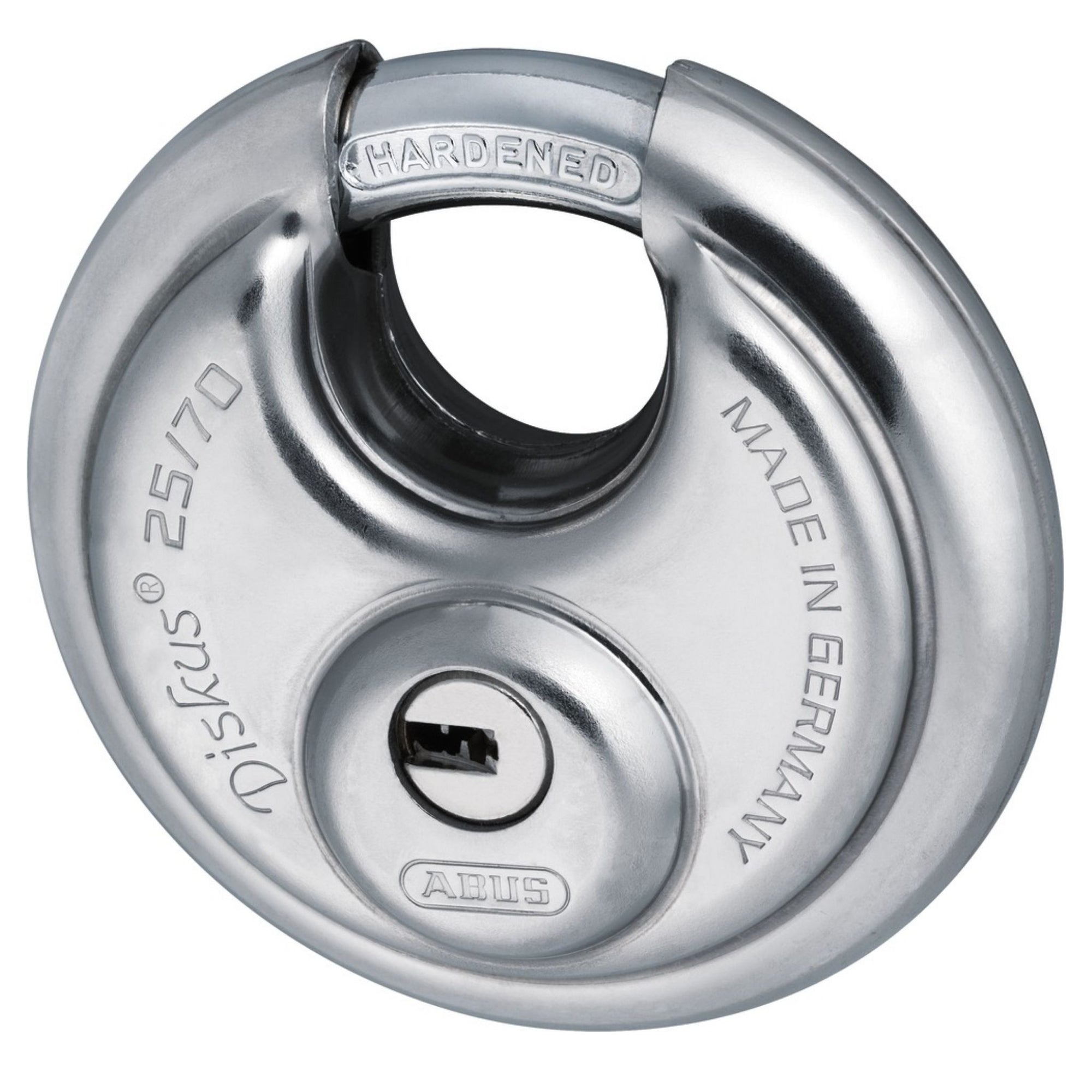 Abus 25/70 Diskus Locks Dimple Keye Disk Padlocks with Reversible Key - The Lock Source