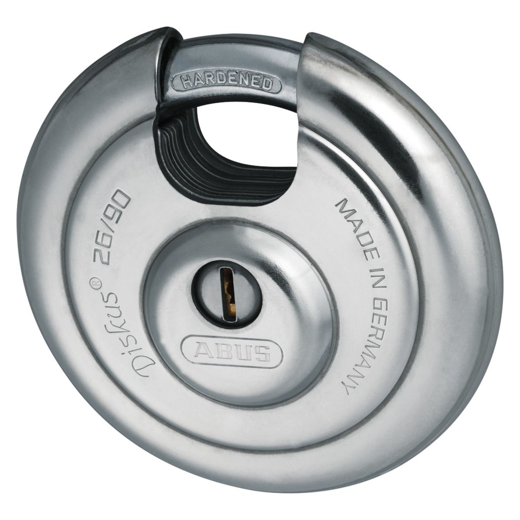 Abus 26/90 KD Diskus Lock Stainless Steel Disk Padlocks - The Lock Source
