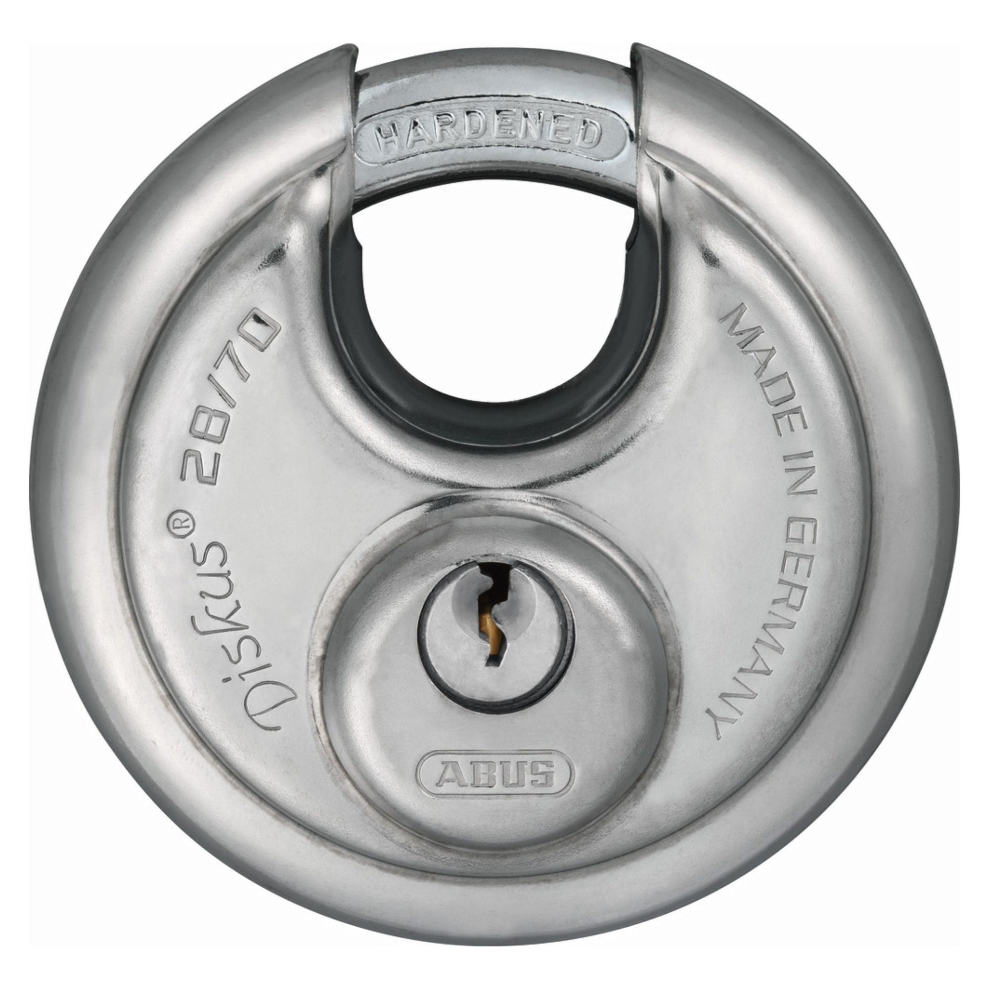 Abus 28/70 C KD Diskus Lock Individually Carded for Retail Display - The Lock Source