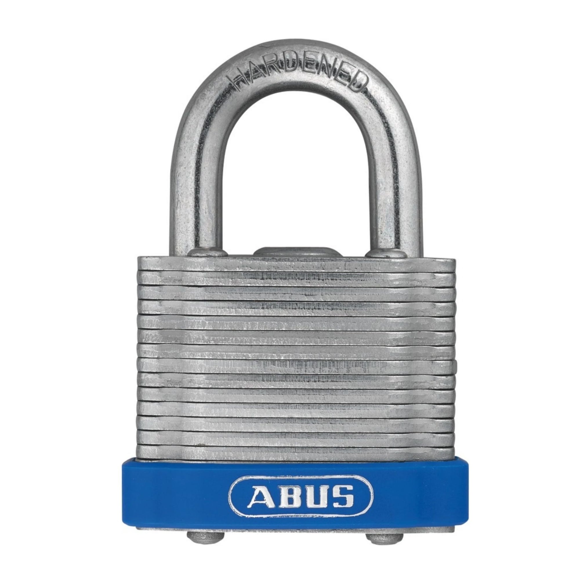 Abus 41/40 KA EE 0183 Laminated Steel Padlock with Blue Bumper Keyed Alike to Match Existing Key Number KA EE0183 - The Lock Source