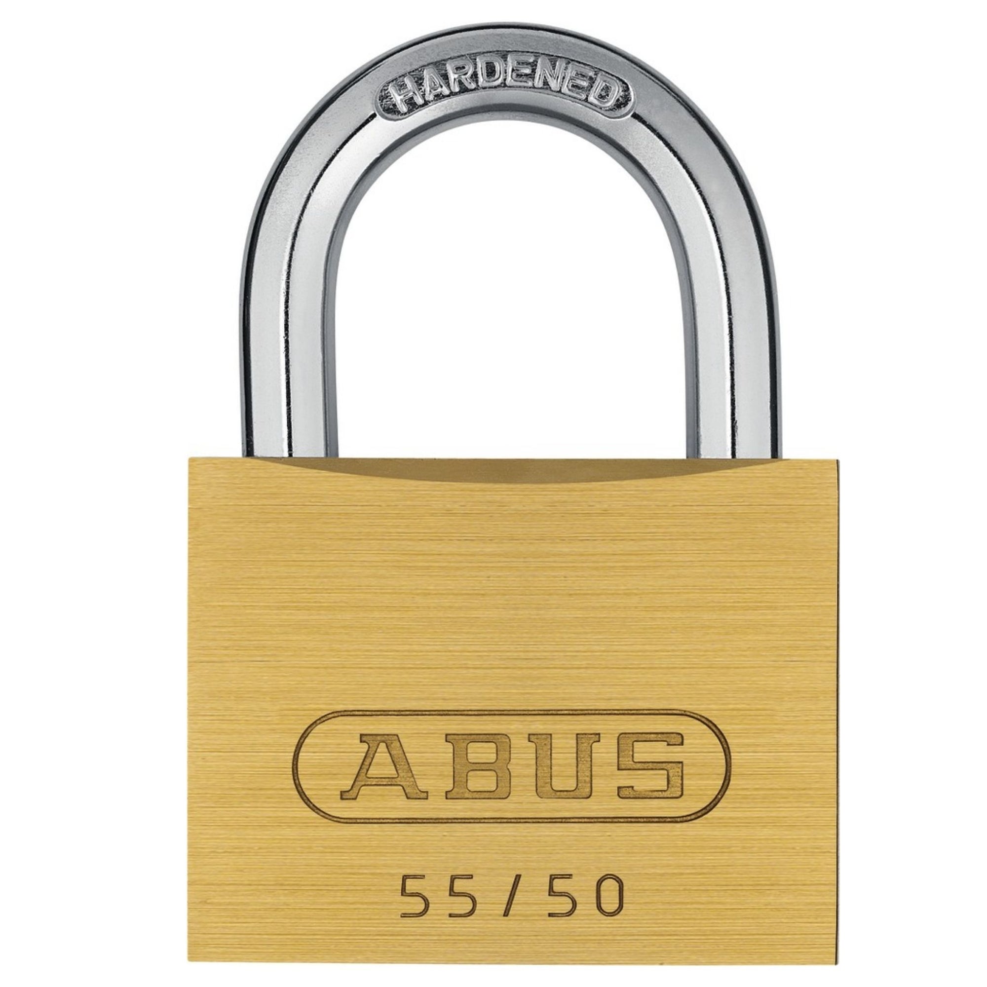 Abus 55/50 KA Brass Padlock Traditional Brass Locks Keyed Alike - The Lock Source