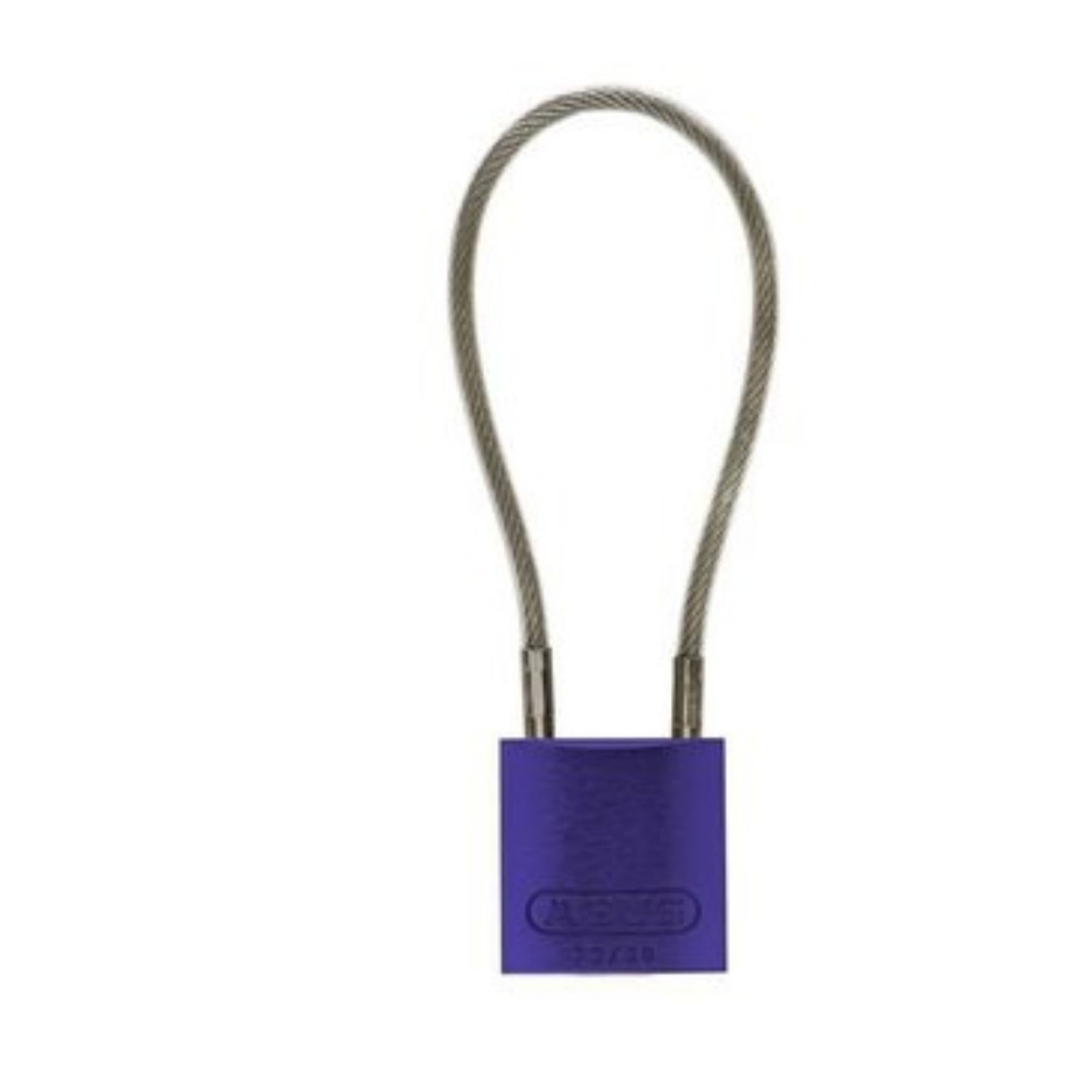 Abus 72/30CAB 4" MK Purple Safety Padlock with 4-Inch Cable - The Lock Source