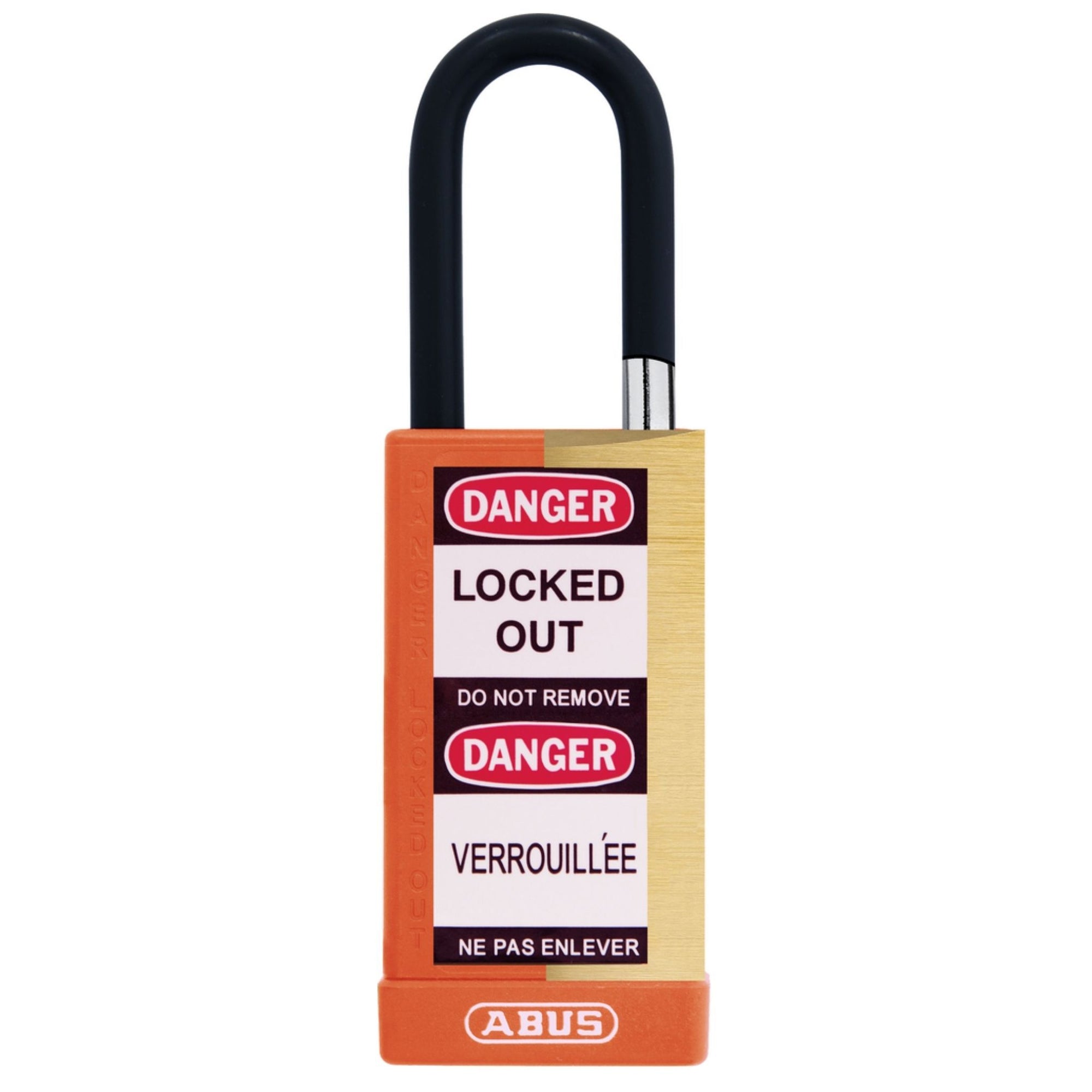 Abus 74MLB/40 KDX3 Orange Insulated Safety Padlock, Set-of-3 Locks - The Lock Source