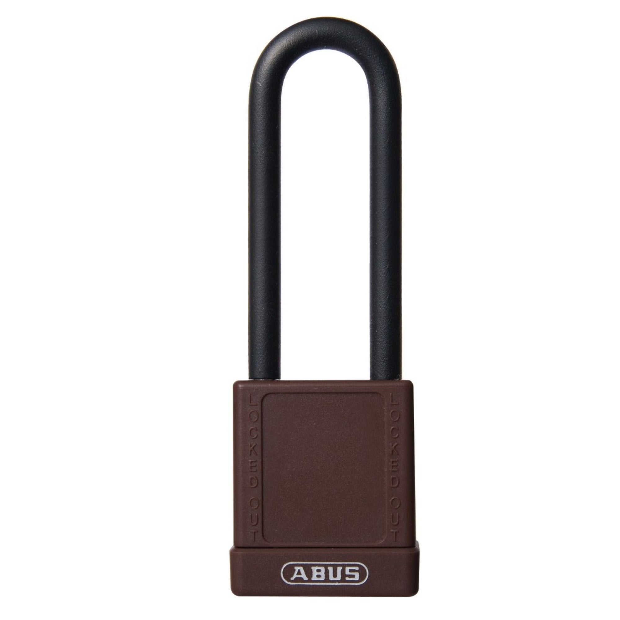 Abus 74/40HB75 Insulated Brown Safety Lock with 3-Inch Shackle, Color-Coded Lockout Tagout Padlocks - The Lock Source