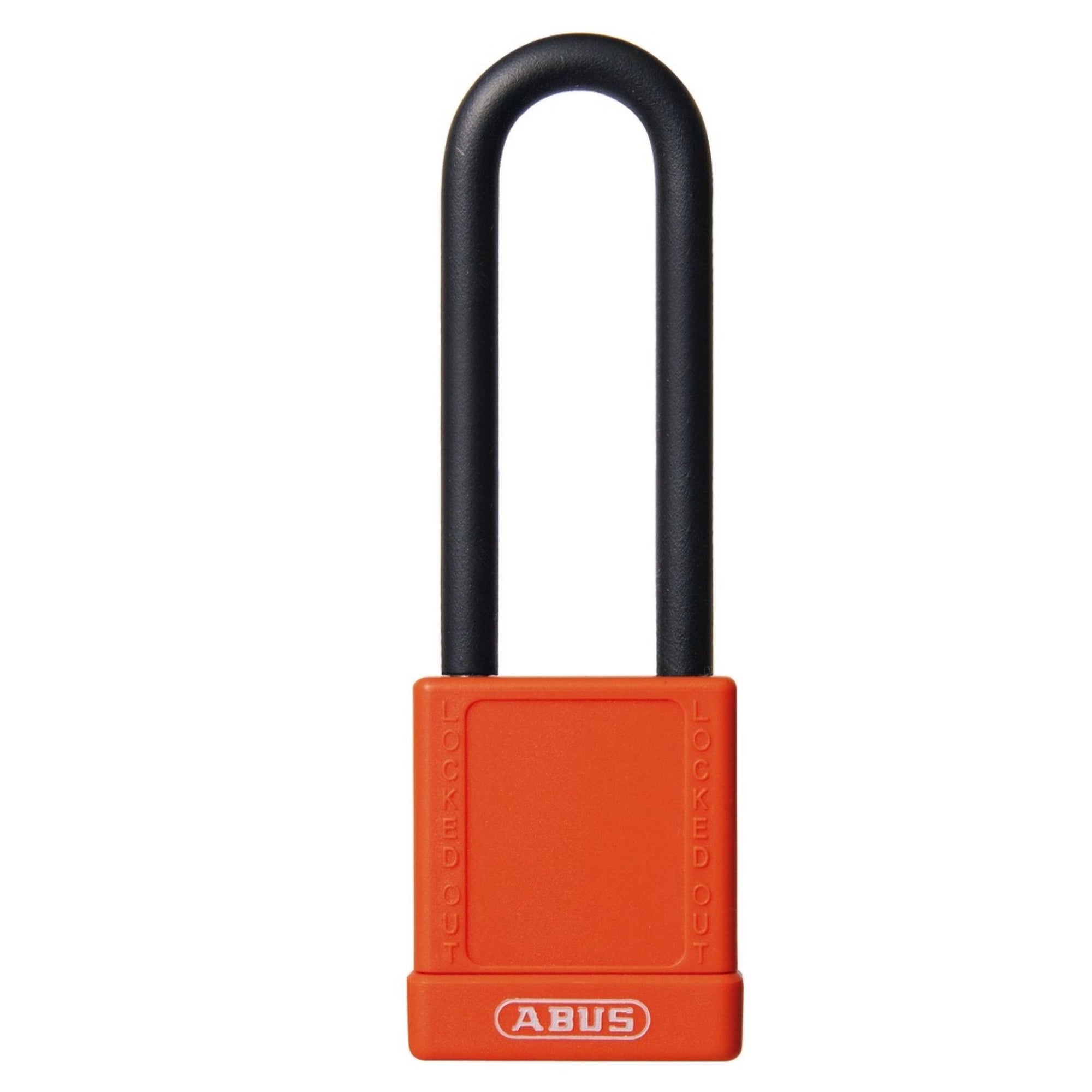 Abus 74/40HB75 Insulated Orange Safety Lock with 3-Inch Shackle, Color-Coded Lockout Tagout Padlocks - The Lock Source