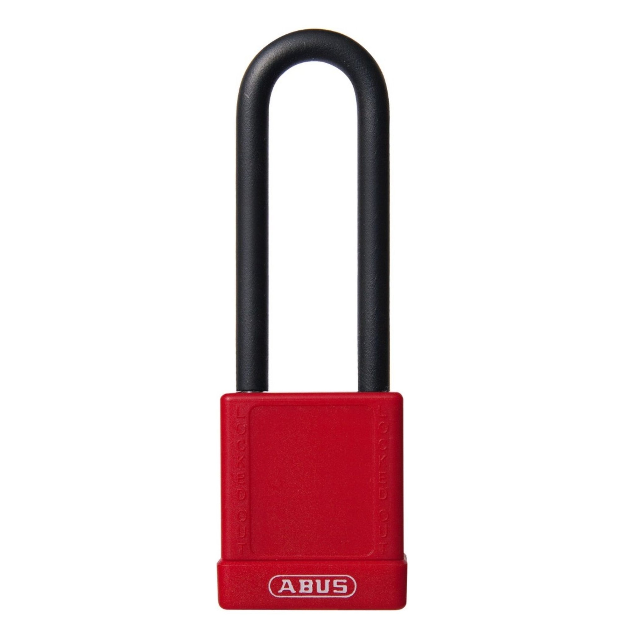 Abus 74/40 Series Red Plastic Covered Aluminum Locks with 3-Inch Shackle - The Lock Source