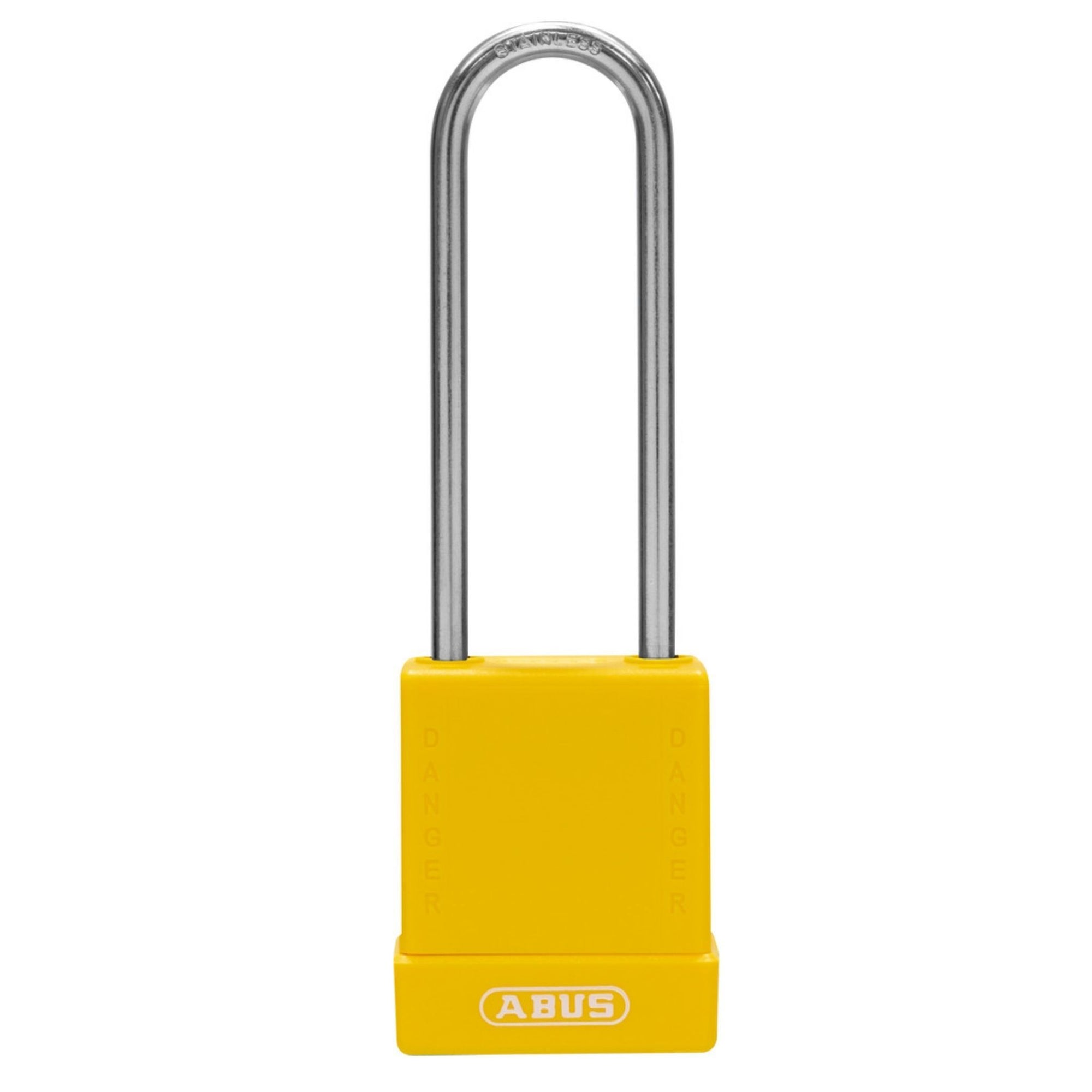 Abus 76IB/40HB75 KA Yellow Safety Padlock with 3" Stainless Steel Shackle - The Lock Source