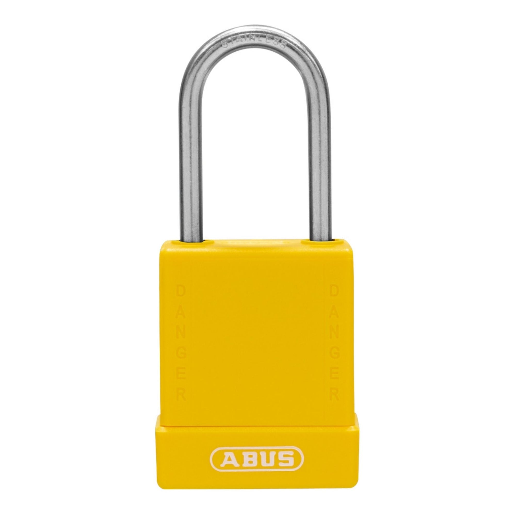 Abus 76IB/40 Yellow Safety Locks with Stainless Steel Shackle - The Lock Source