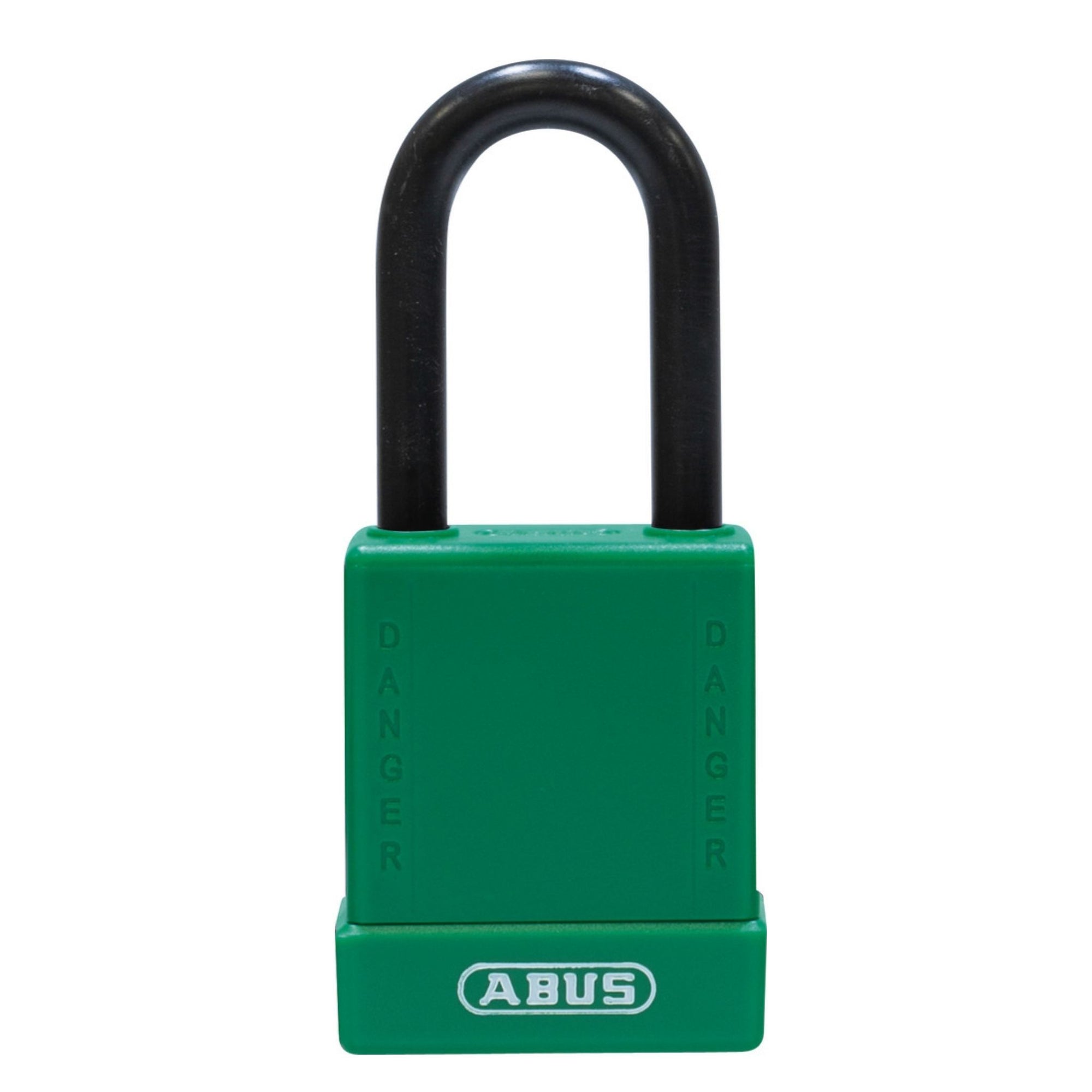 Abus 76PS/40 Green Safety Lock with Steel Shackle Covered by Plastic Sleeve - The Lock Source