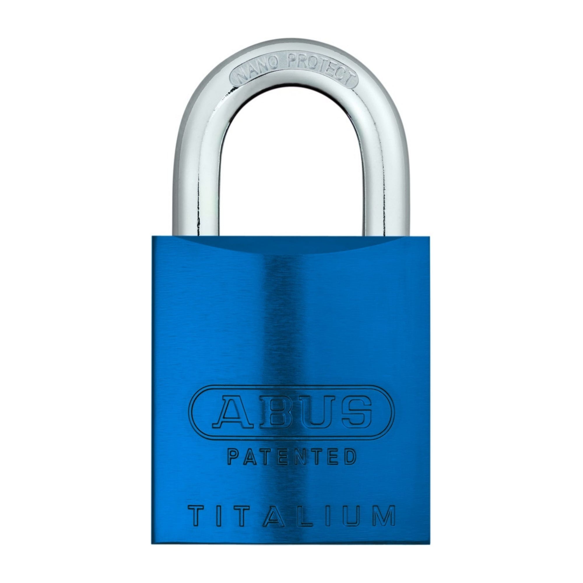 Abus 83AL/45-3000 Titalium Blue Safety Lock with Schlage Keyway - The Lock Source
