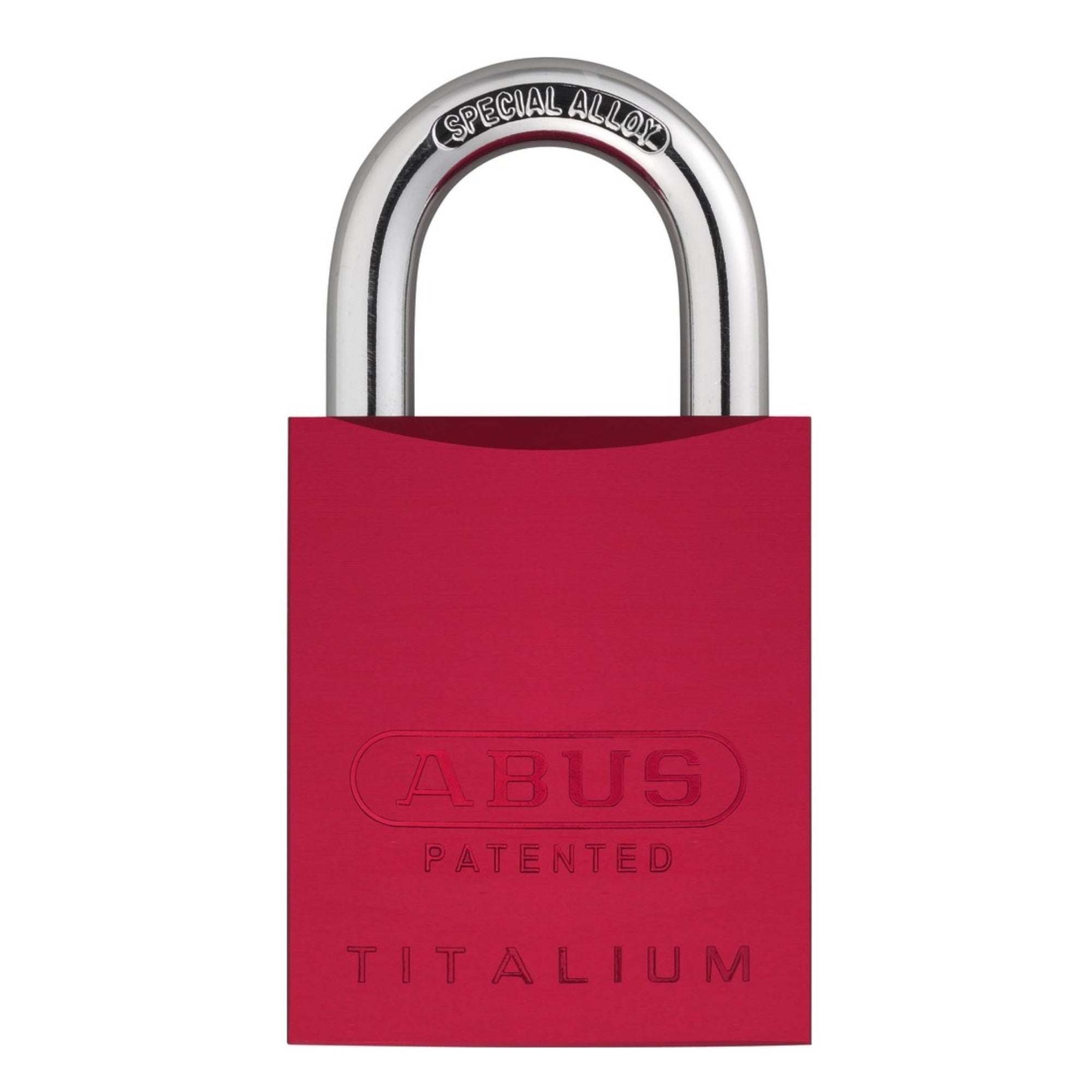 Abus 83AL/45-100 Titalium Red Safety Lock with Yale Keyway - The Lock Source