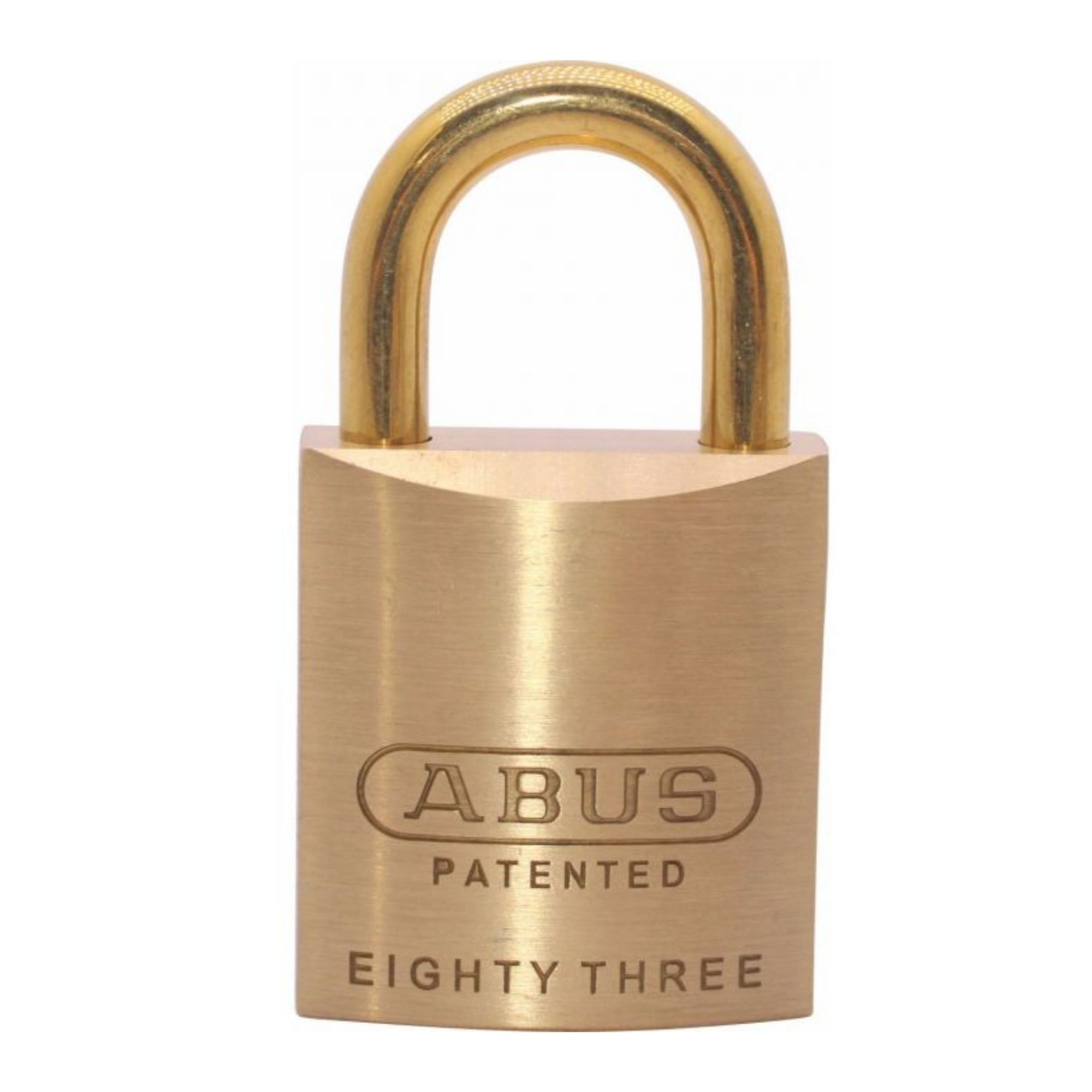 Abus 83/45-410 Brass Lock and Brass Shackle with Corbin L4 Keyway - The Lock Source