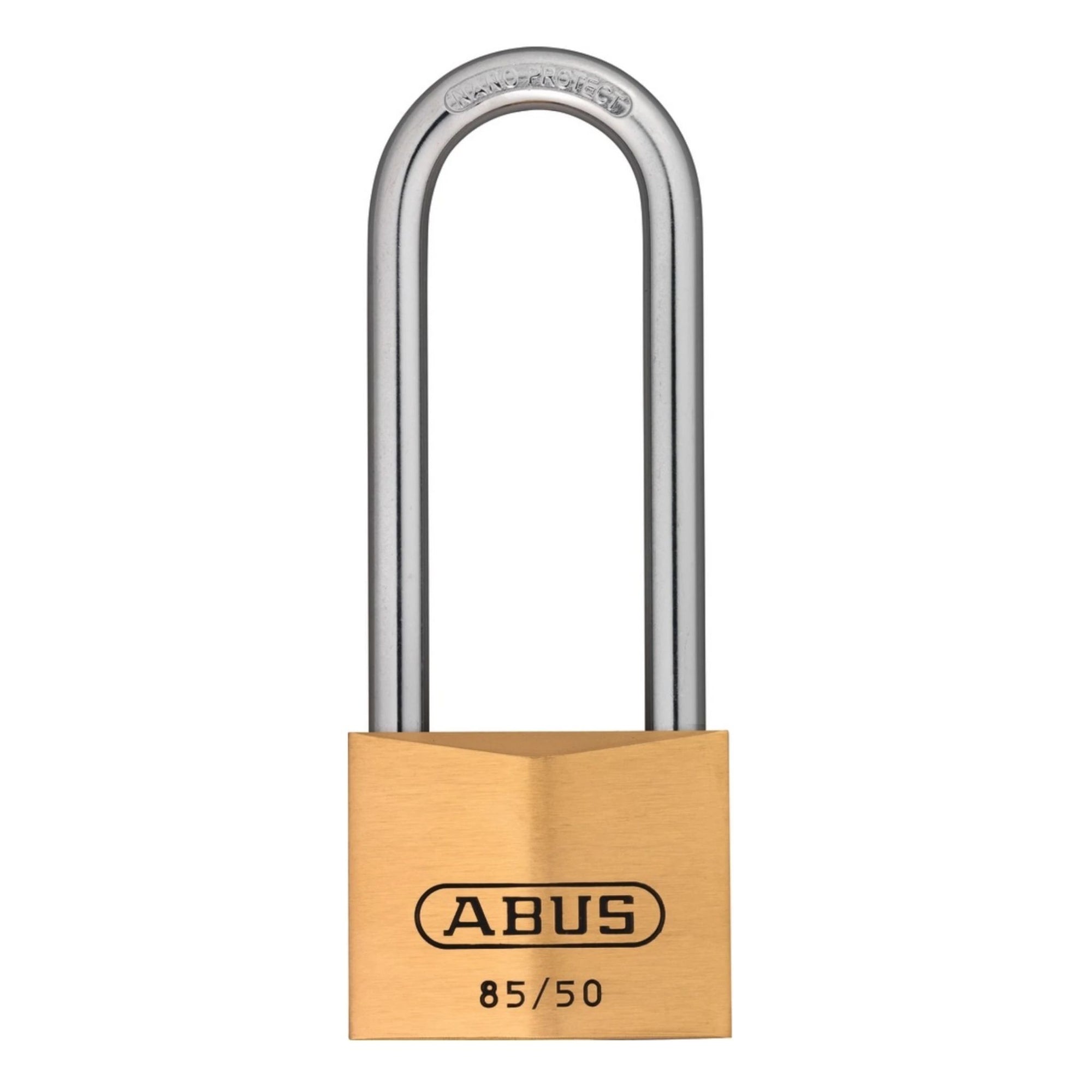 Abus 85/50HB80 KA 1084 Brass High Security Padlock with 3-Inch Shackle Keyed Alike to Match Existing Key Number KA1084 - The Lock Source