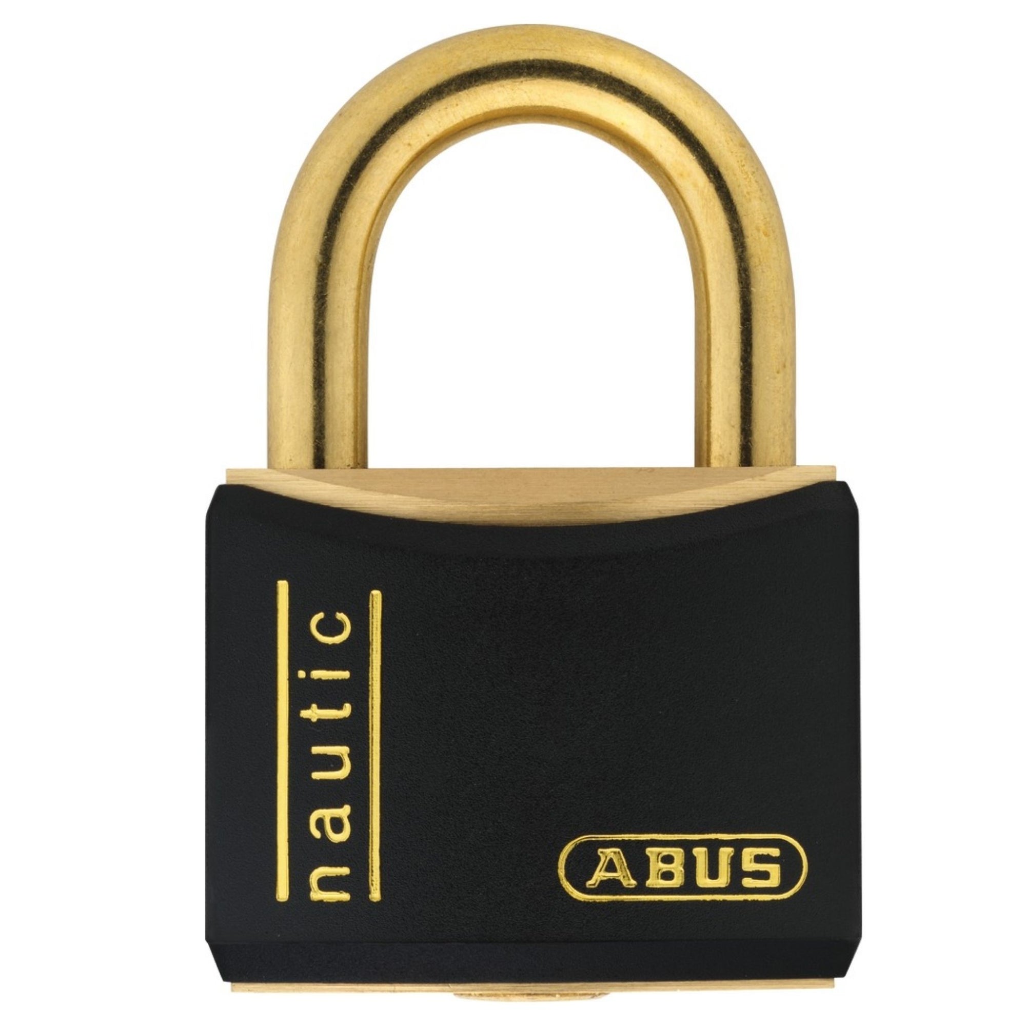 Abus T84MB/40 B KA Black Weatherproof Brass Padlock - The Lock Source