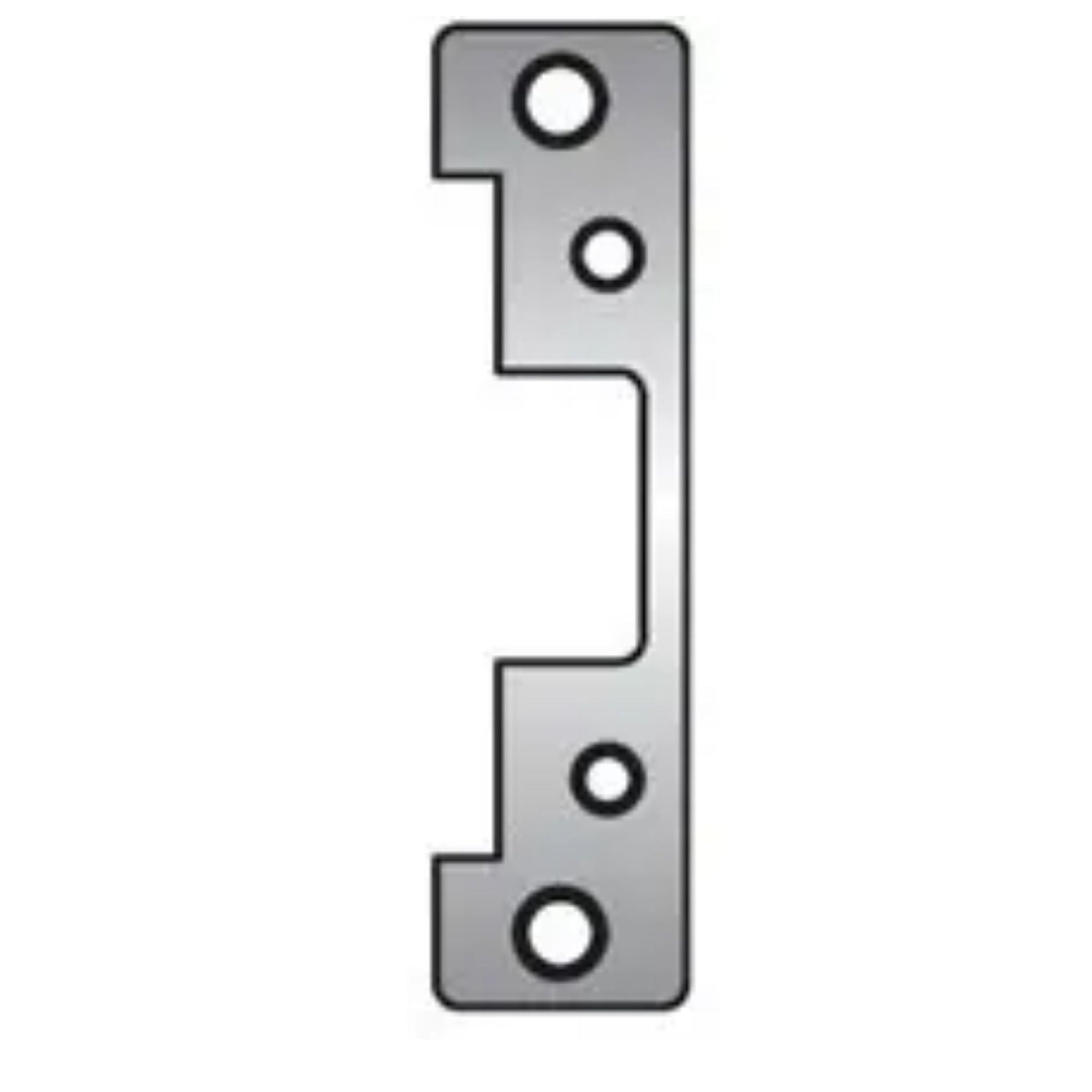 HES 501A-630 Faceplate for 5000 & 5200 Series Electric Strikes Satin Stainless Steel - The Lock Source