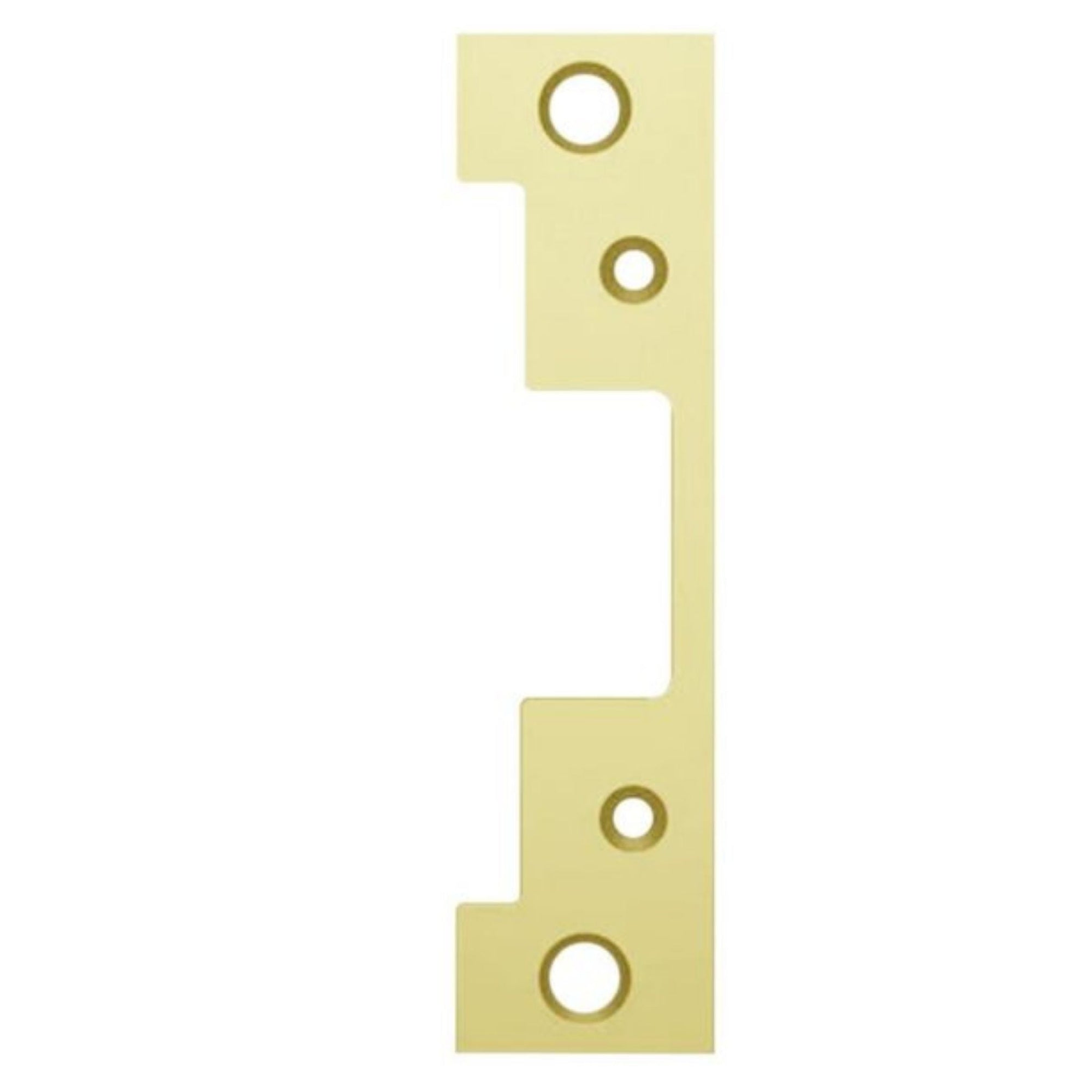 HES 501-605 Faceplate for 5000 & 5200 Series Electric Strikes Bright Brass - The Lock Source