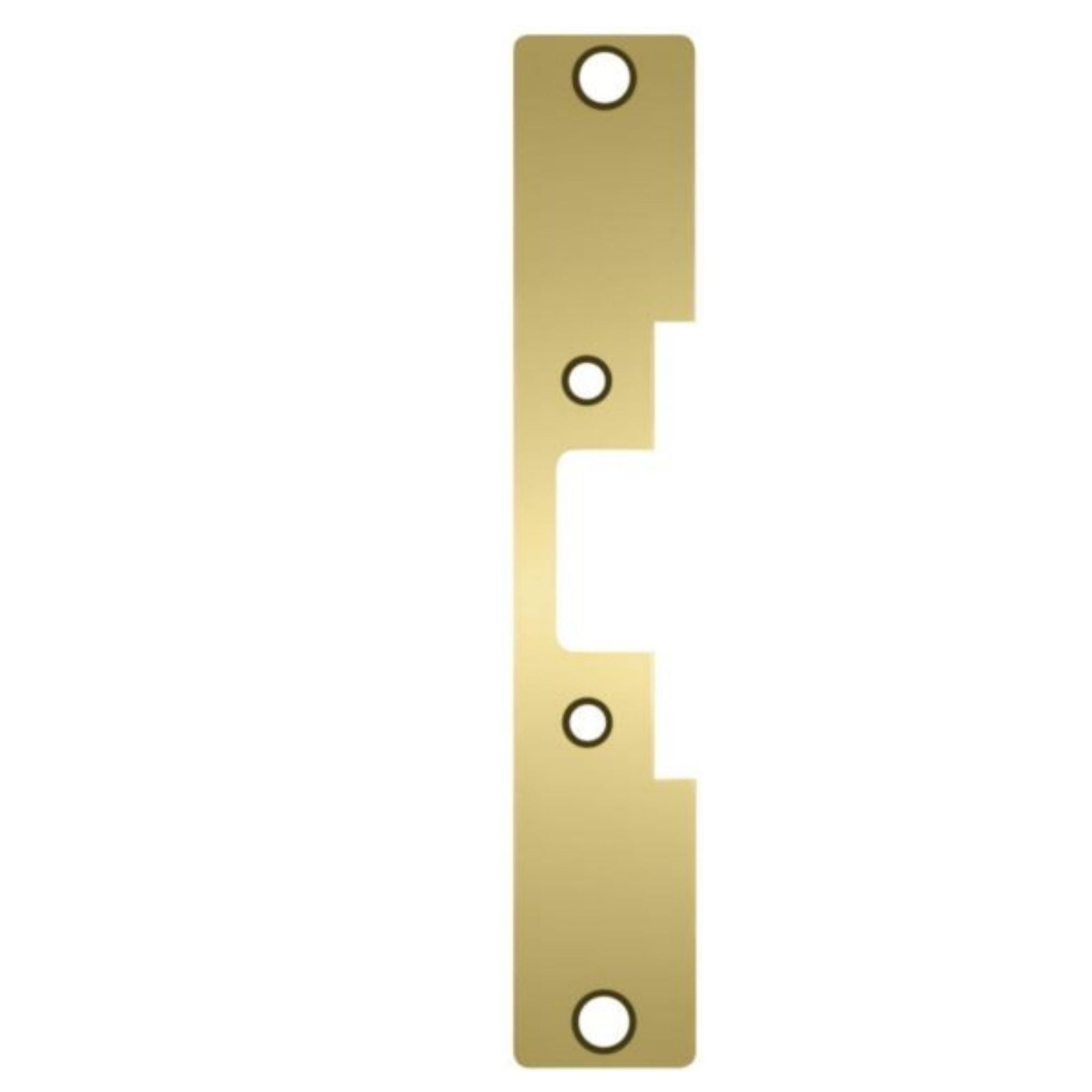 HES 502-606 Faceplate for 5000 & 5200 Series Electric Strikes Satin Brass - The Lock Source