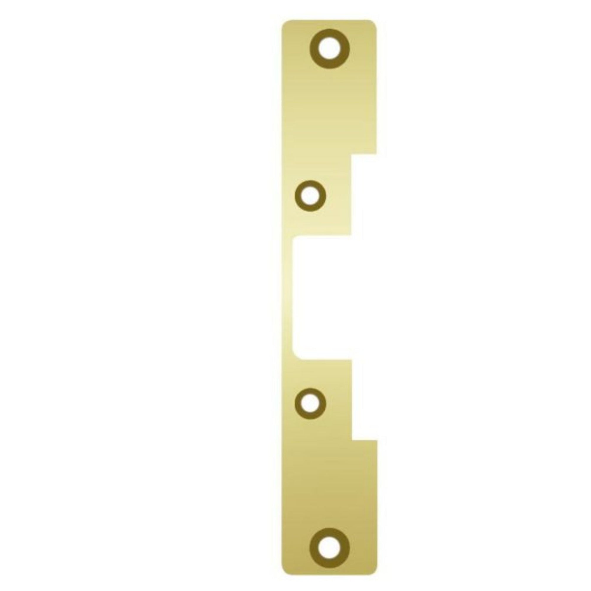 HES 503-605 Faceplate for 5000 & 5200 Series Electric Strikes Bright Brass - The Lock Source