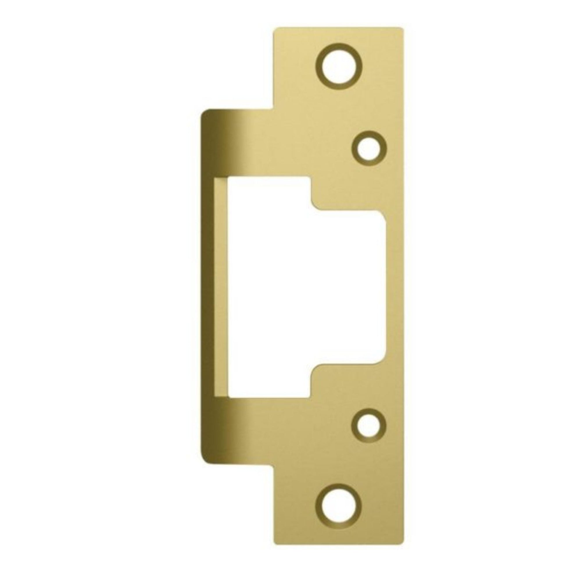 HES 801A-606 Faceplate for 8000 & 8300 Series No Cut Electric Strikes Satin Brass - The Lock Source