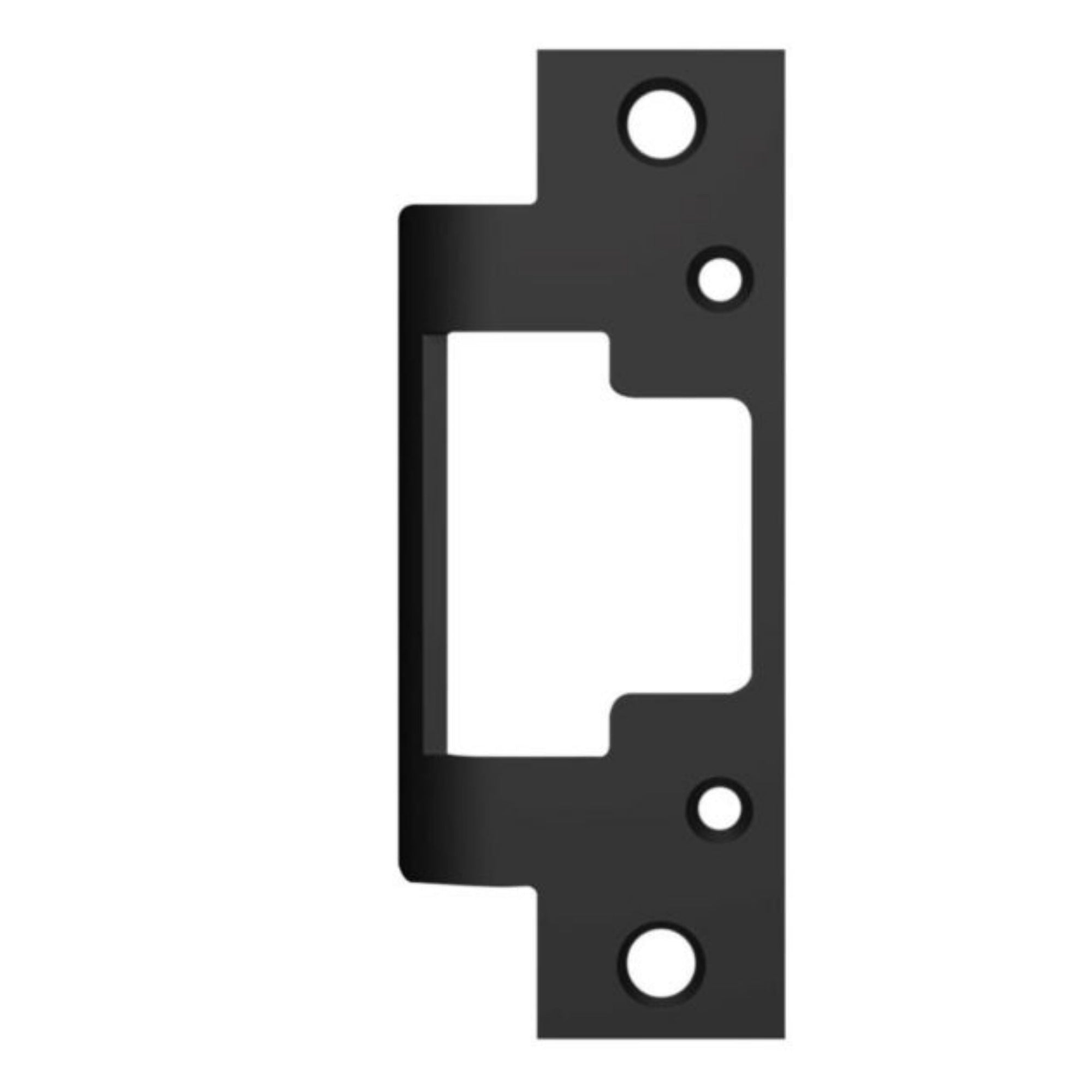 HES 801A-BLK Faceplate for 8000 & 8300 Series No Cut Electric Strikes Black - The Lock Source