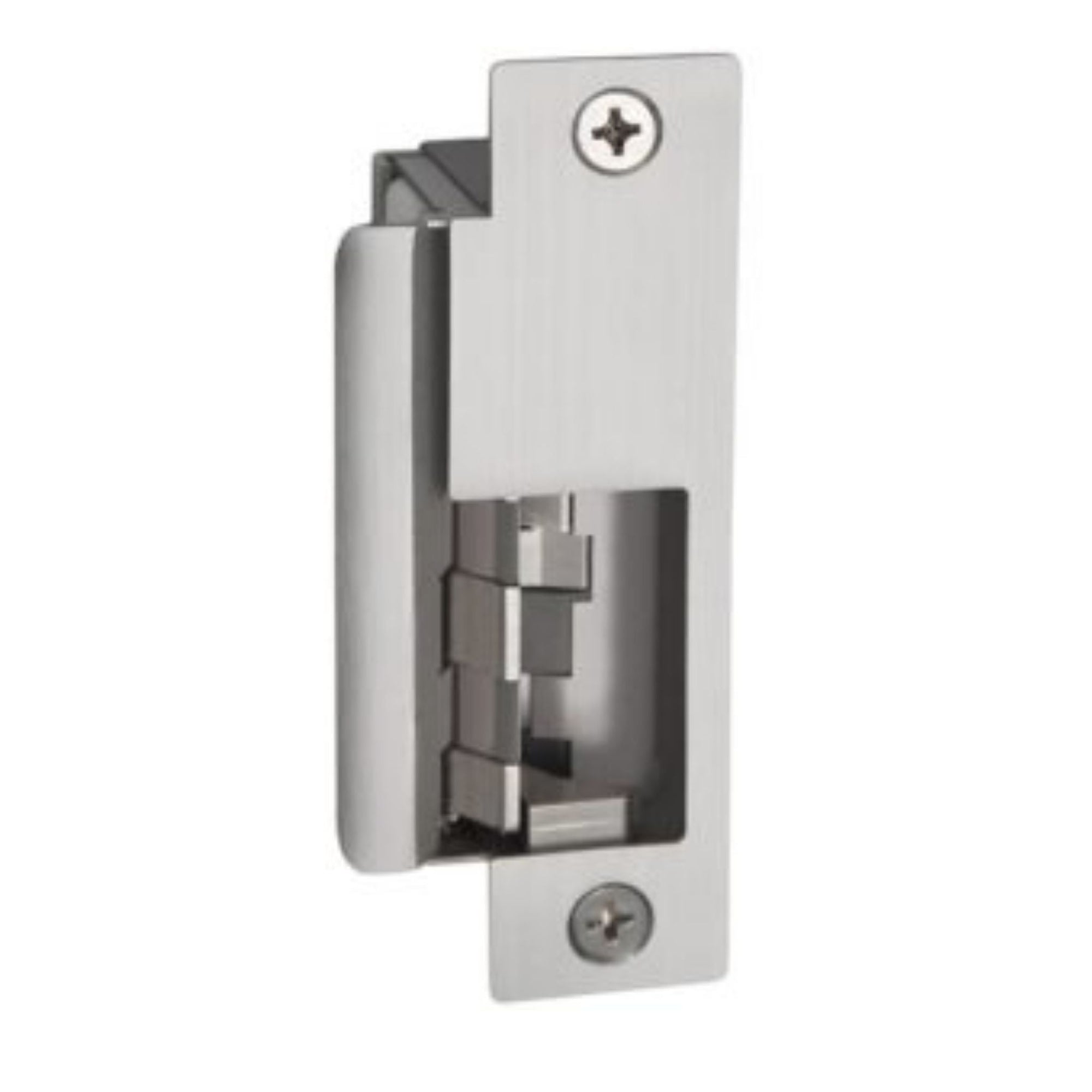 HES 8500-630 Fire Rated Electric Strike for Mortise Locks Without a Deadbolt Satin Stainless Steel - The Lock Source