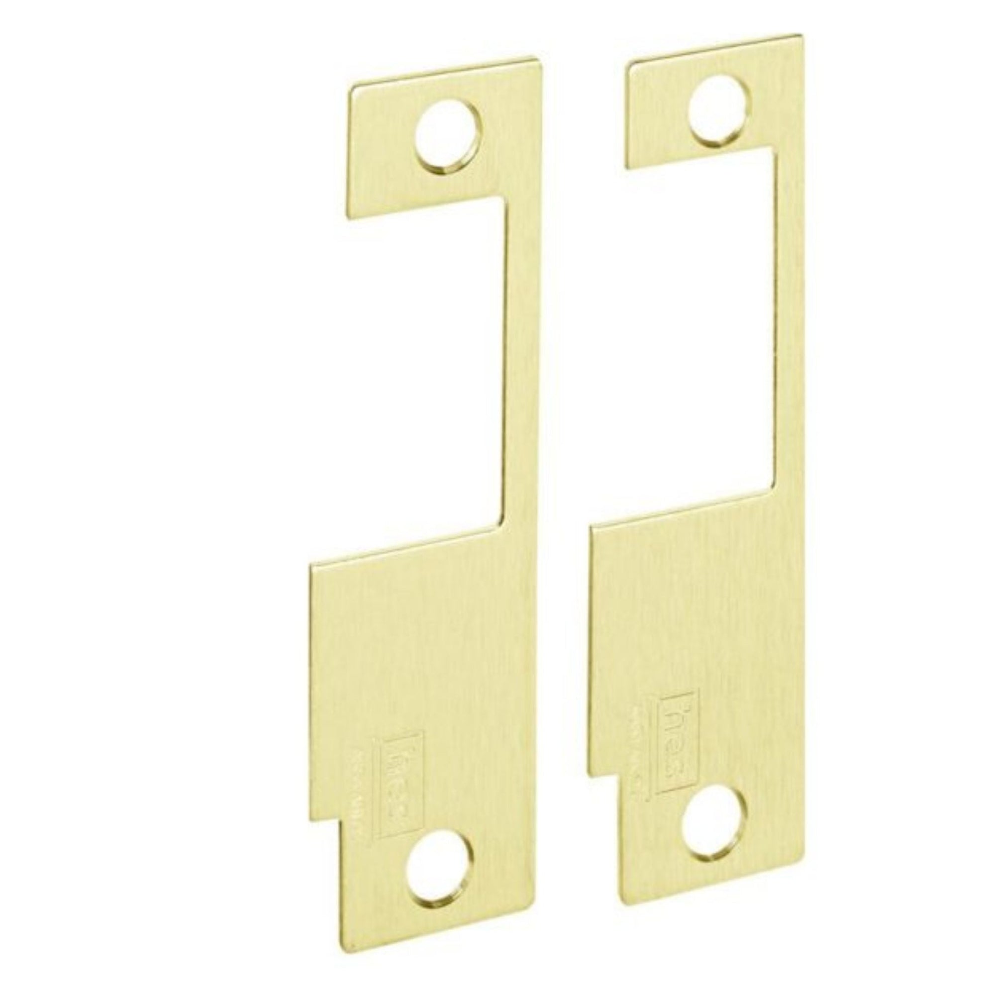 HES 851M-605 Faceplate for 8500 Series Electric Strike Bright Brass Plate Only - The Lock Source