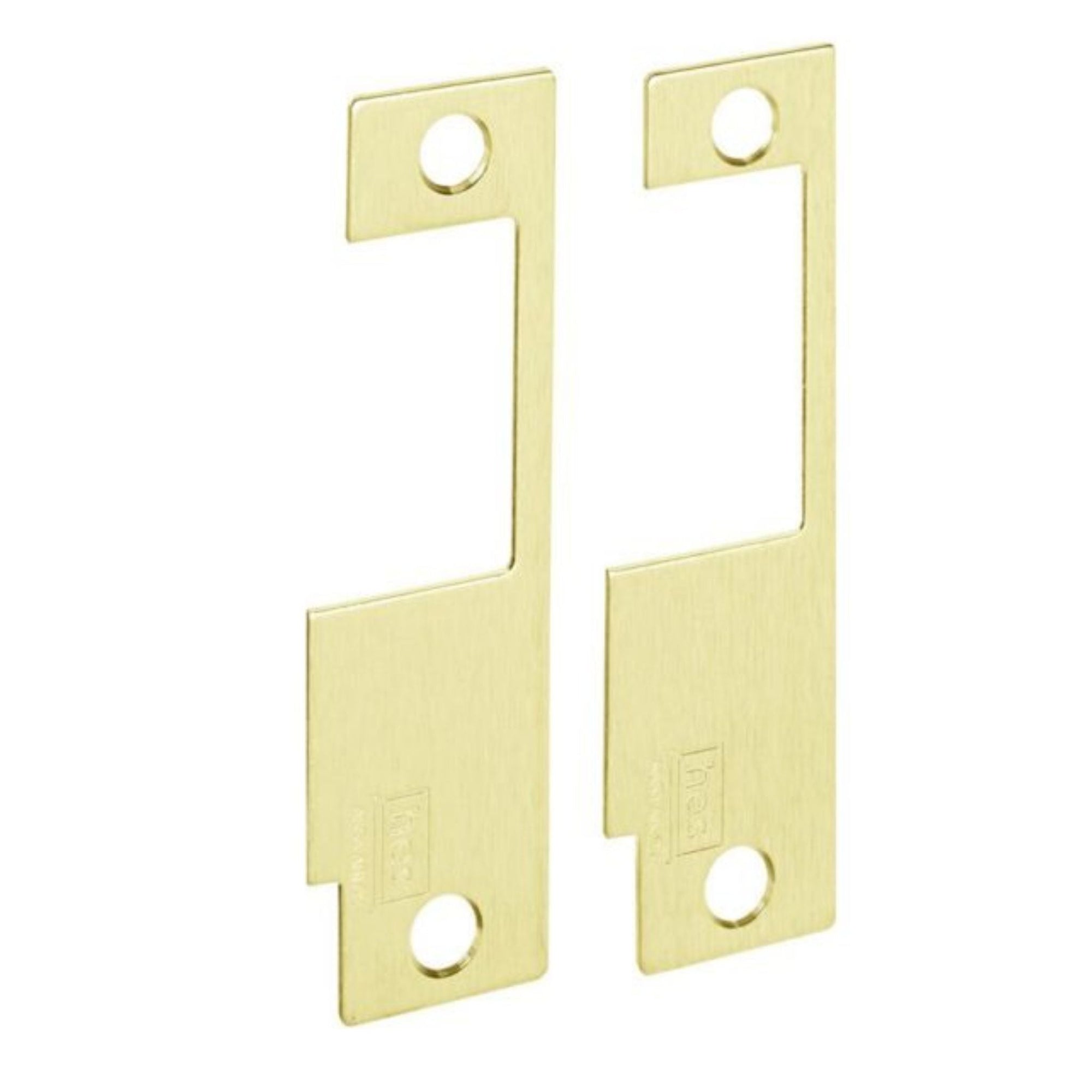HES 852K-605 Faceplate for 8500 Series Electric Strike Bright Brass Plate Only - The Lock Source