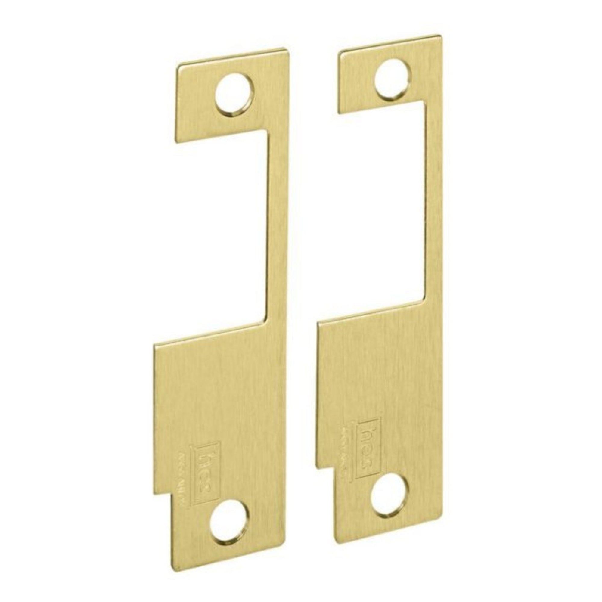 HES 852K-606 Faceplate for 8500 Series Electric Strike Satin Brass Plate Only - The Lock Source