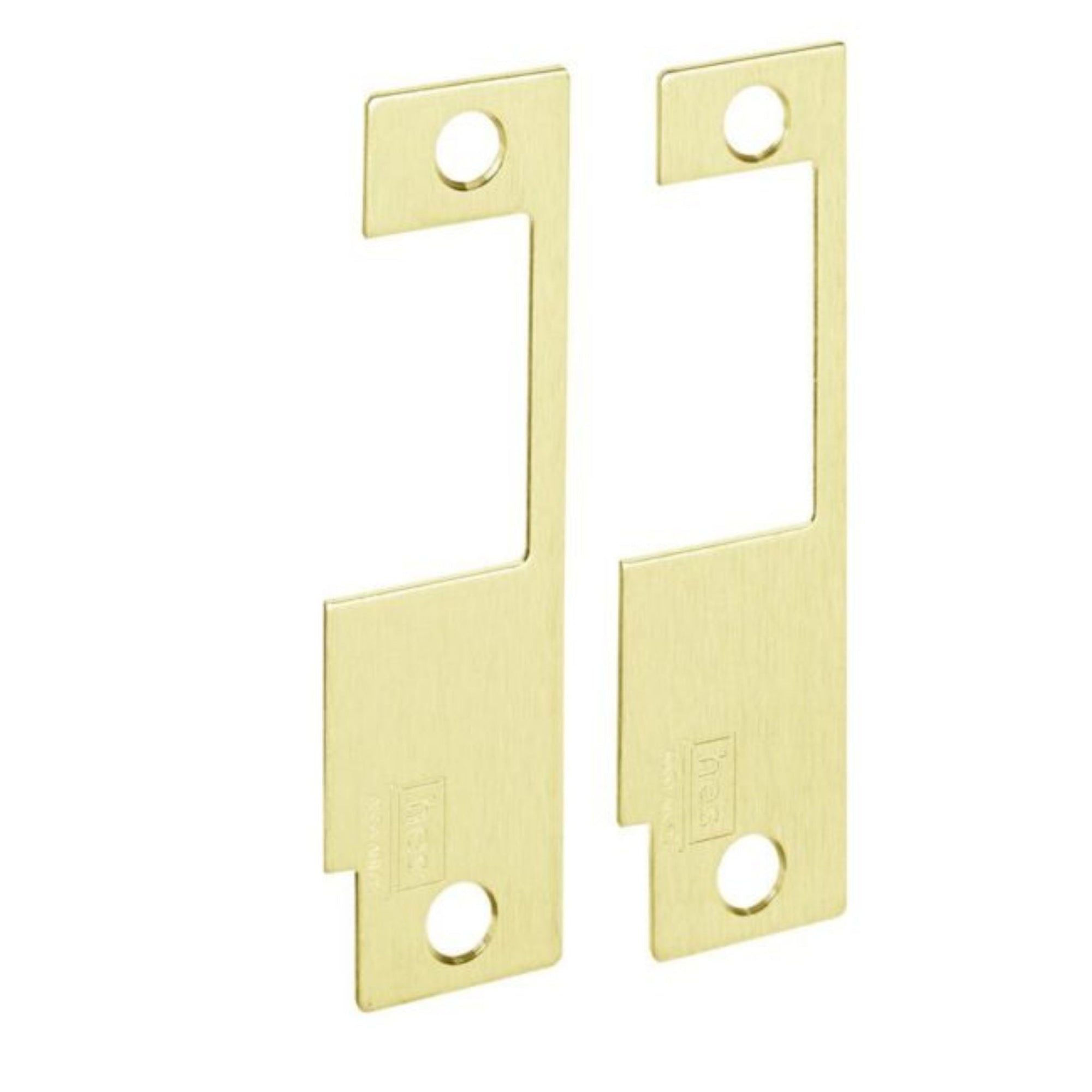 HES 852M-605 Faceplate for 8500 Series Electric Strike Bright Brass Plate Only - The Lock Source