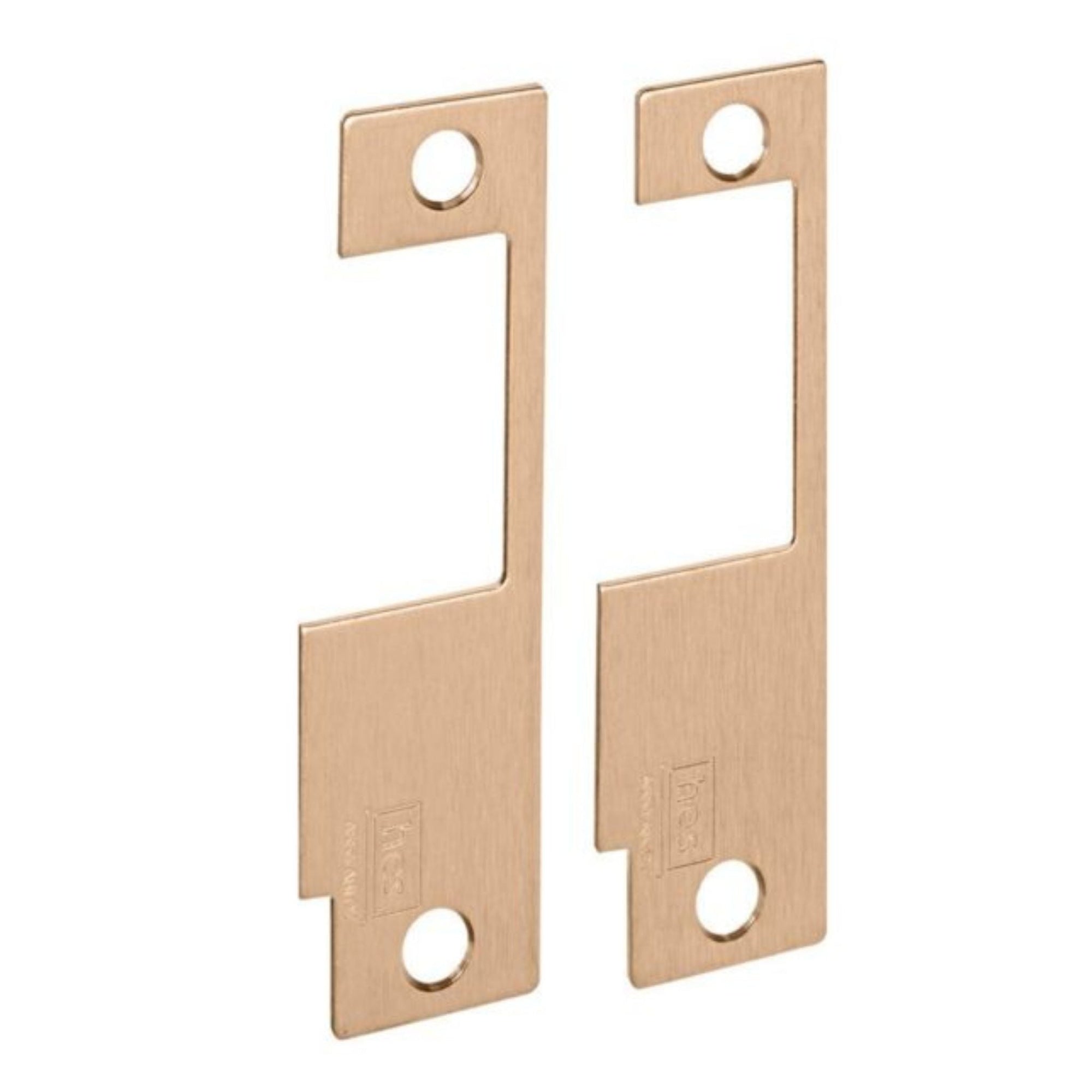 HES 852M-612 Faceplate for 8500 Series Electric Strike Satin Bronze Plate Only - The Lock Source