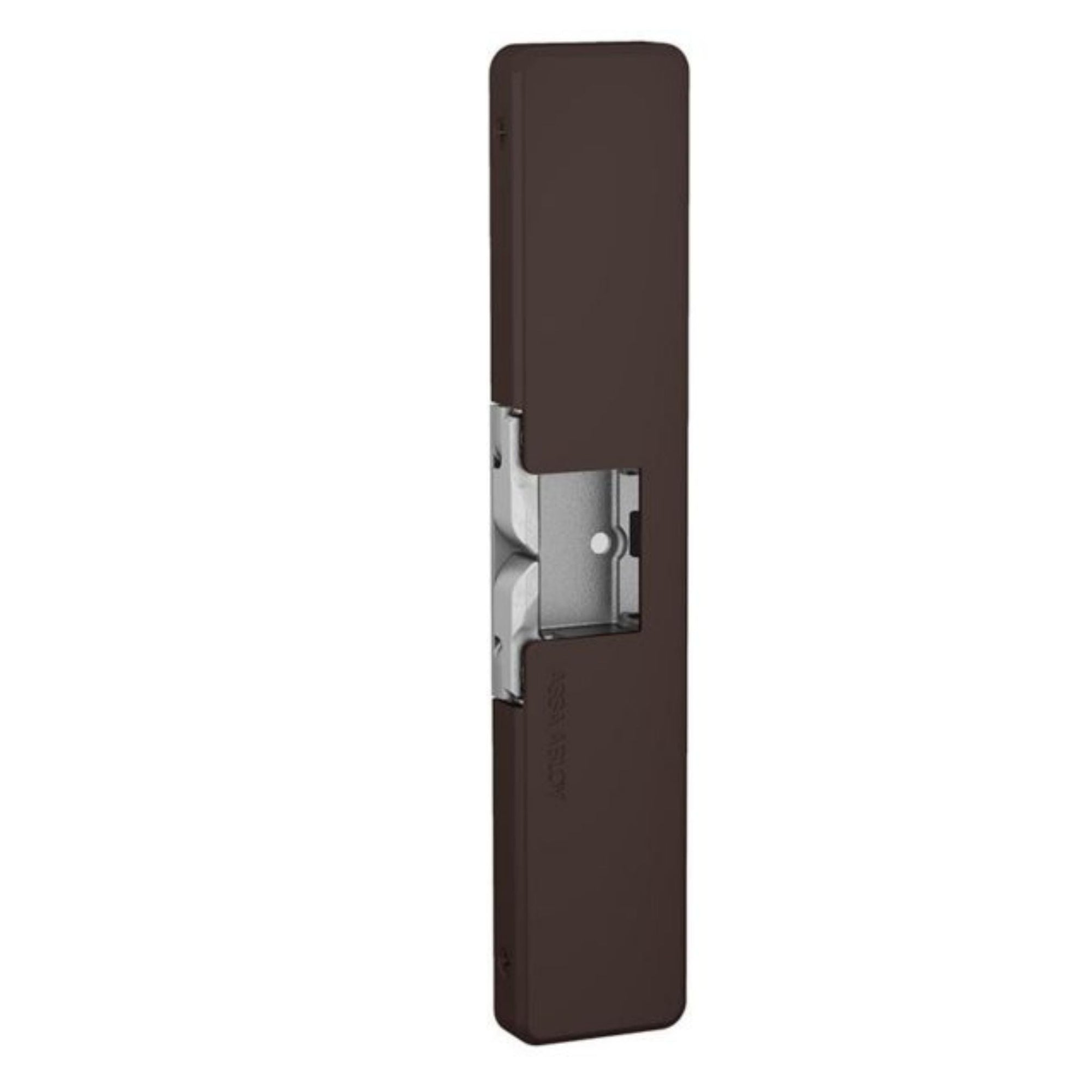 HES 9400-613E-LBSM Slim Line Surface Mounted Electric Strike With Latchbolt Strike Monitor, Dark Oxidized Satin Bronze for Rim Exit Devices - The Lock Source