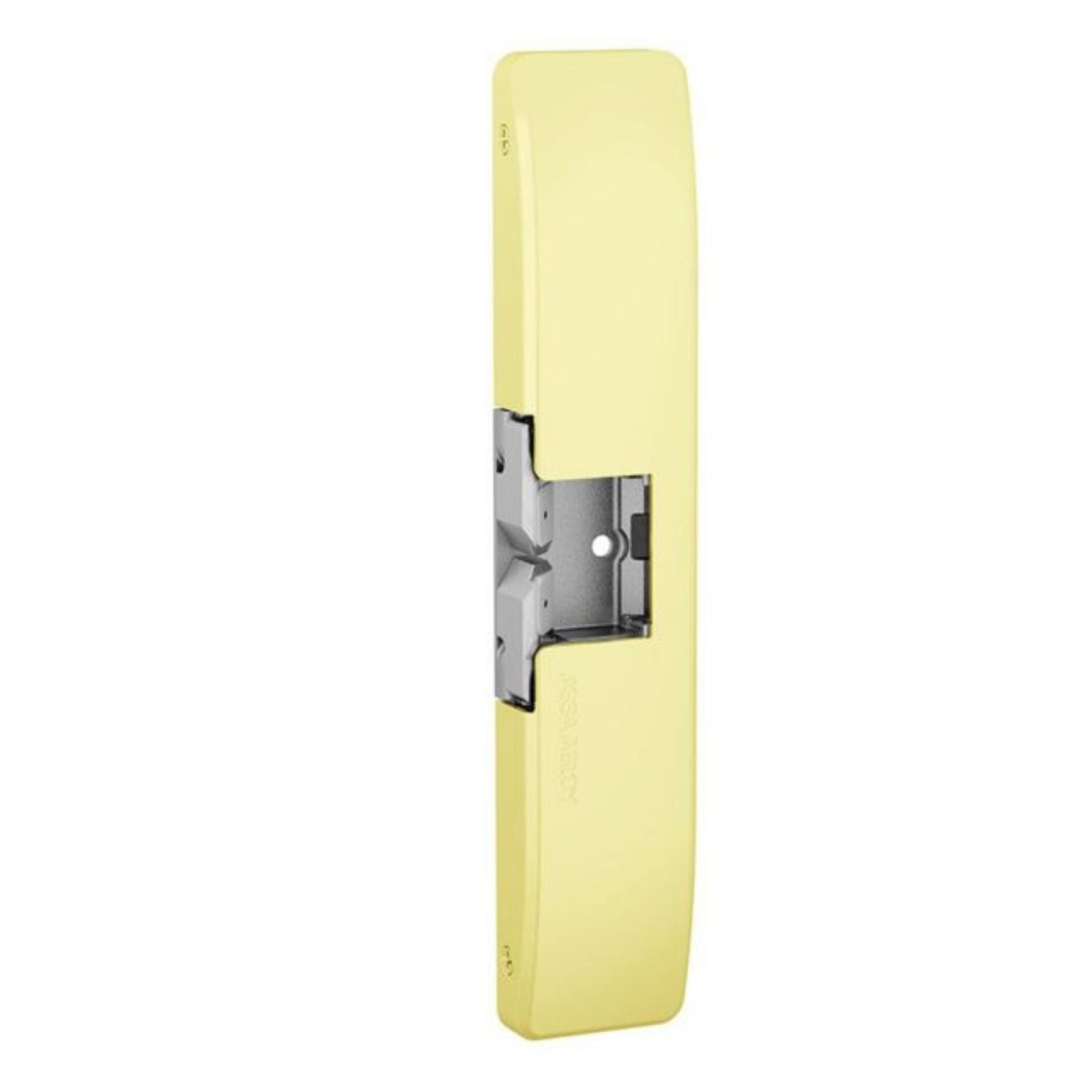 HES 9500-605 Fire Rated Surface Mounted Electric Strike, Bright Brass - The Lock Source