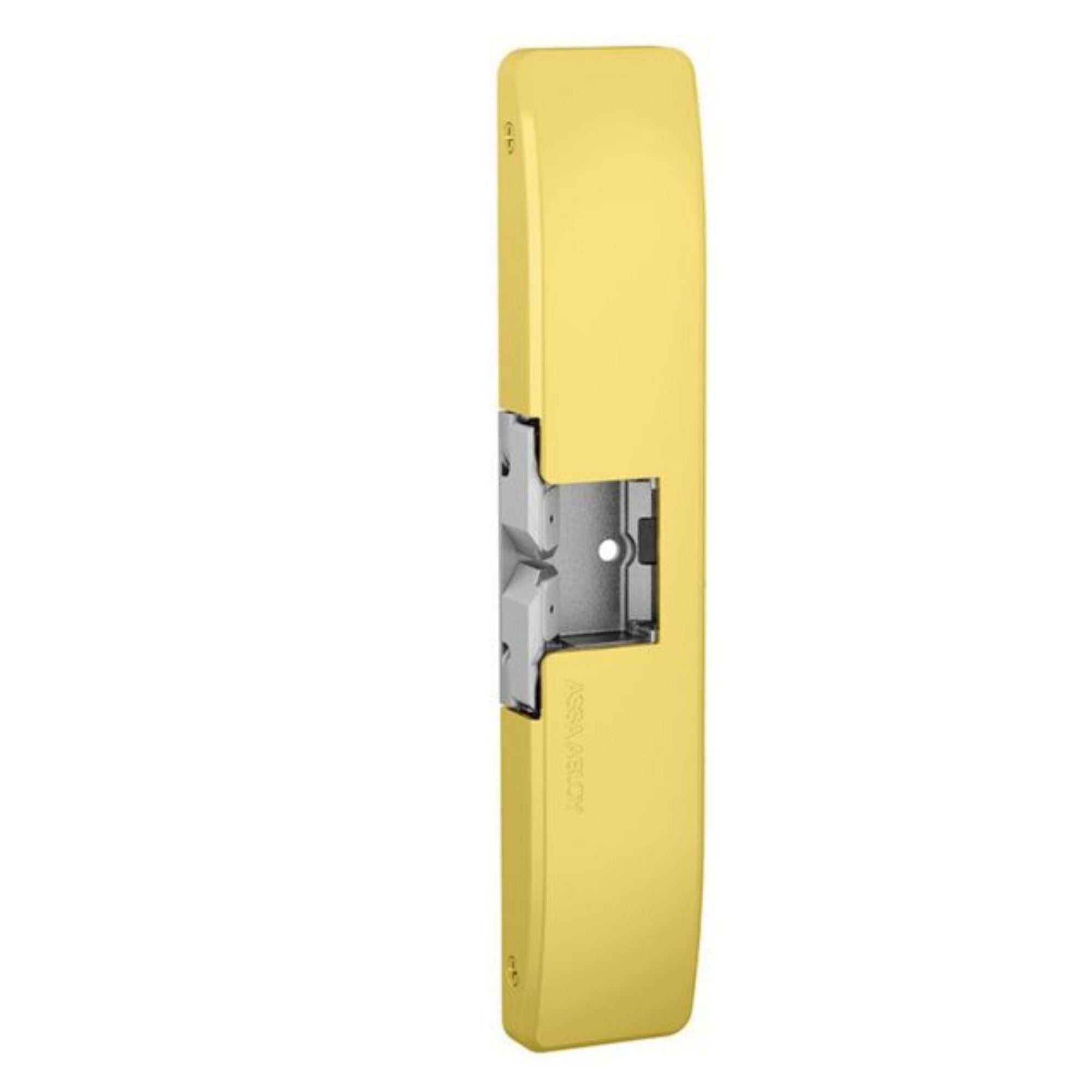 HES 9500-606 Fire Rated Surface Mounted Electric Strike, Satin Brass - The Lock Source
