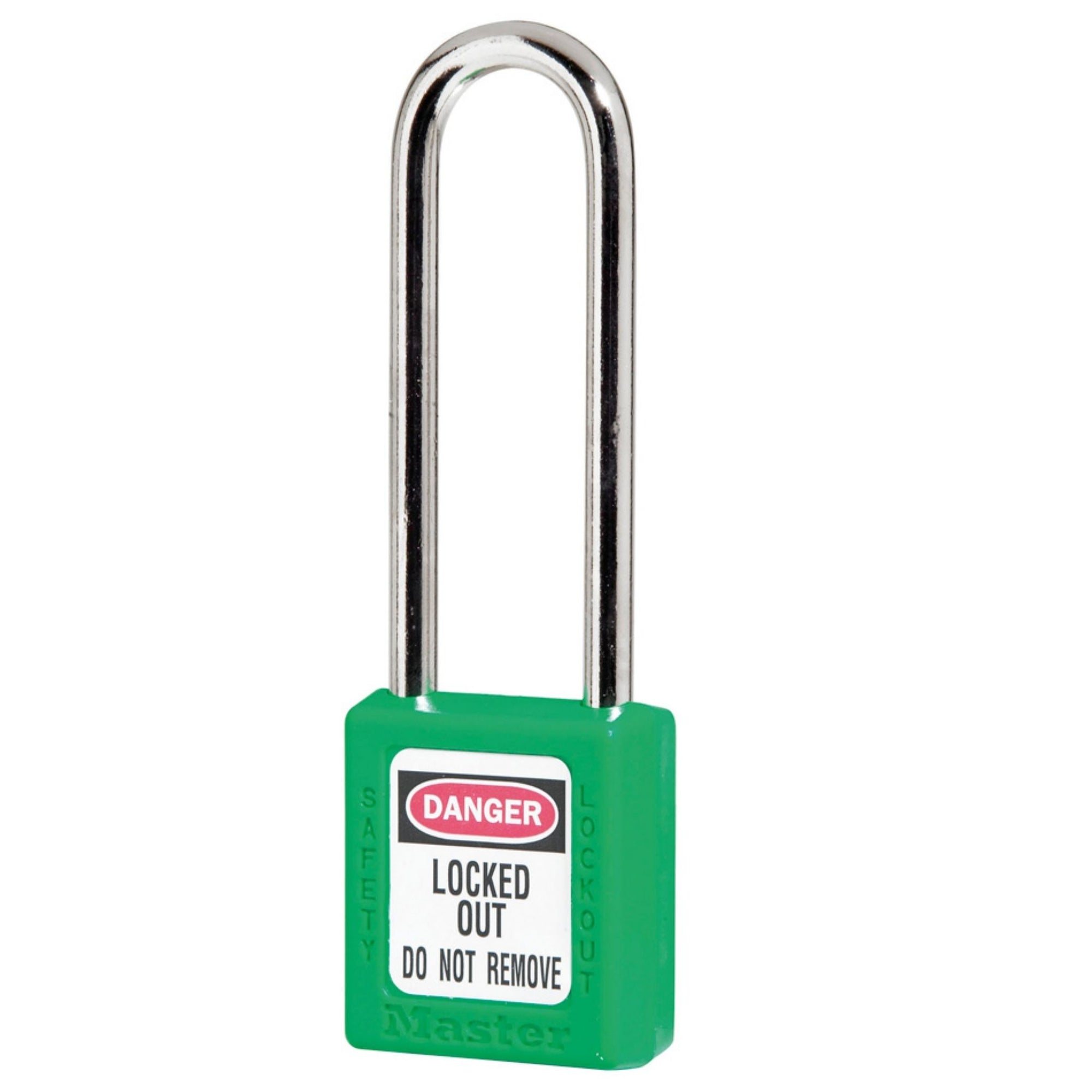 Master Lock 410MKLT Master Keyed Green Zenex Thermoplastic Safety Lock with 3-Inch Shackle - The Lock Source