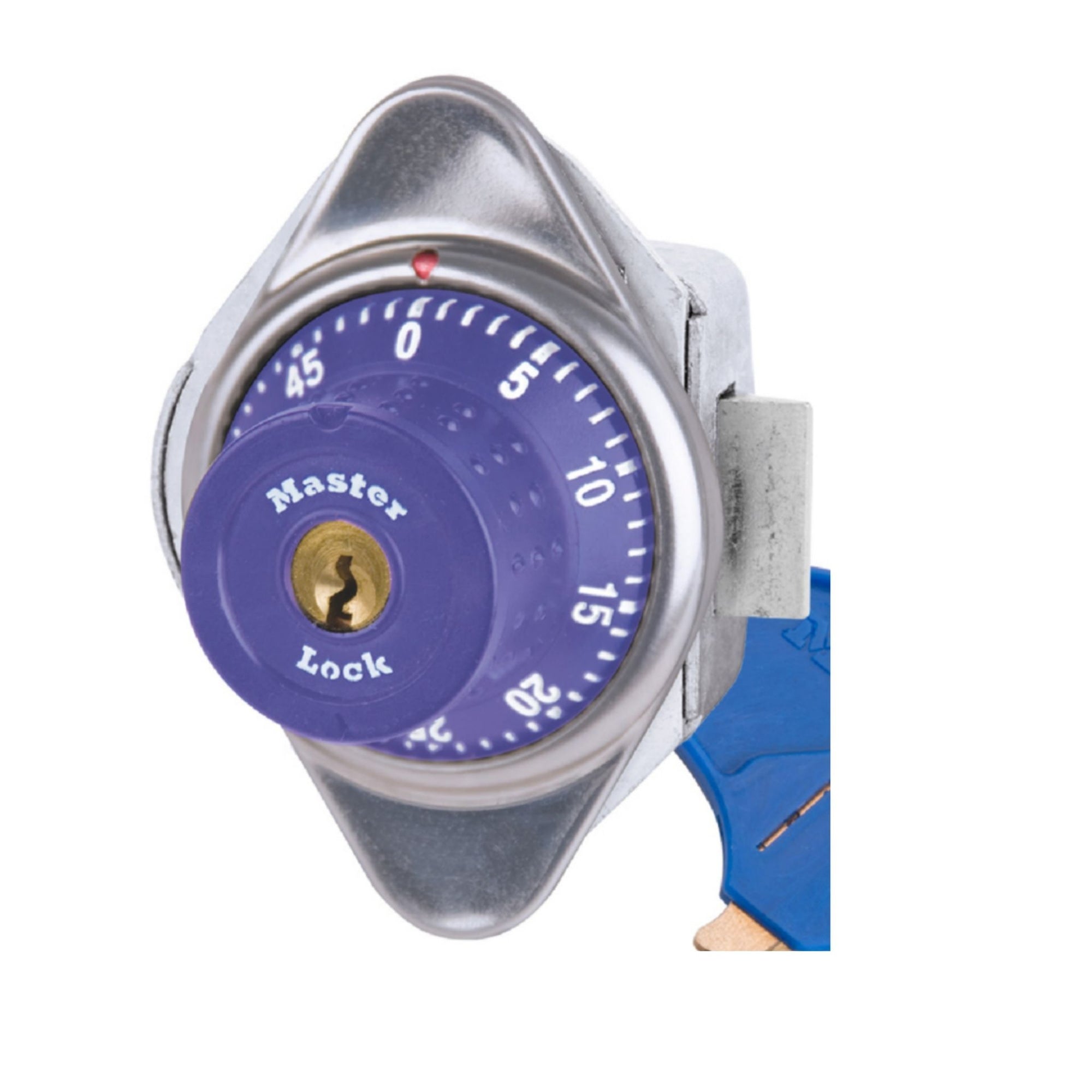 Master Lock 1653PRP Purple Auto Locking Padlock for Single Point Latch Lockers - The Lock Source