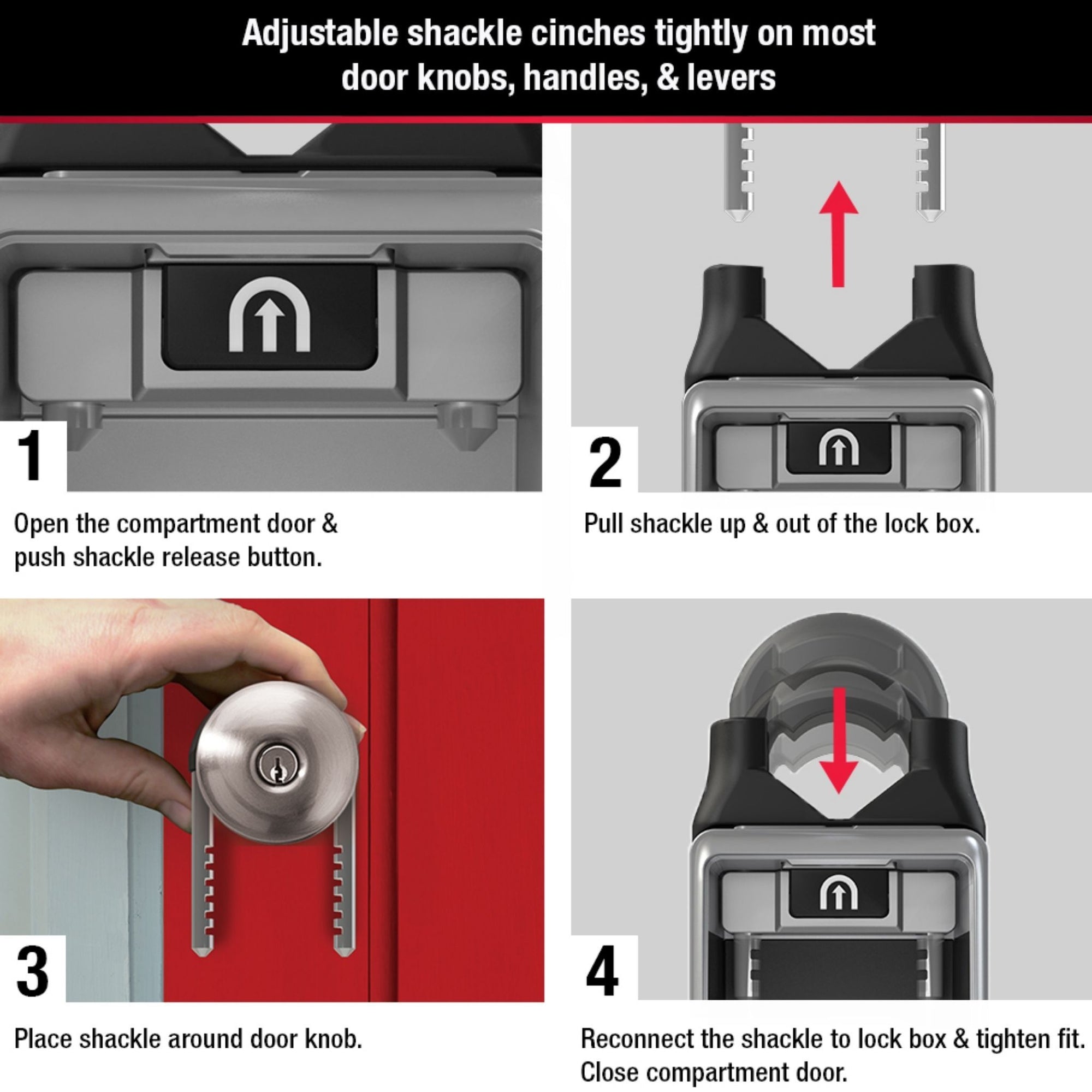 Master Lock No. 5420 Series Lockbox with Adjustable Shackle - The Lock Source