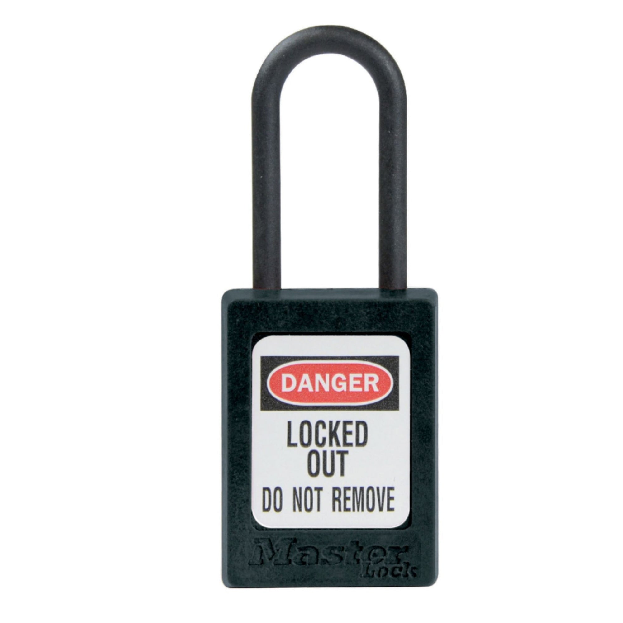 Master Lock S32MKBLK Black Dielectric Zenex Thermoplastic Padlock - The Lock Source