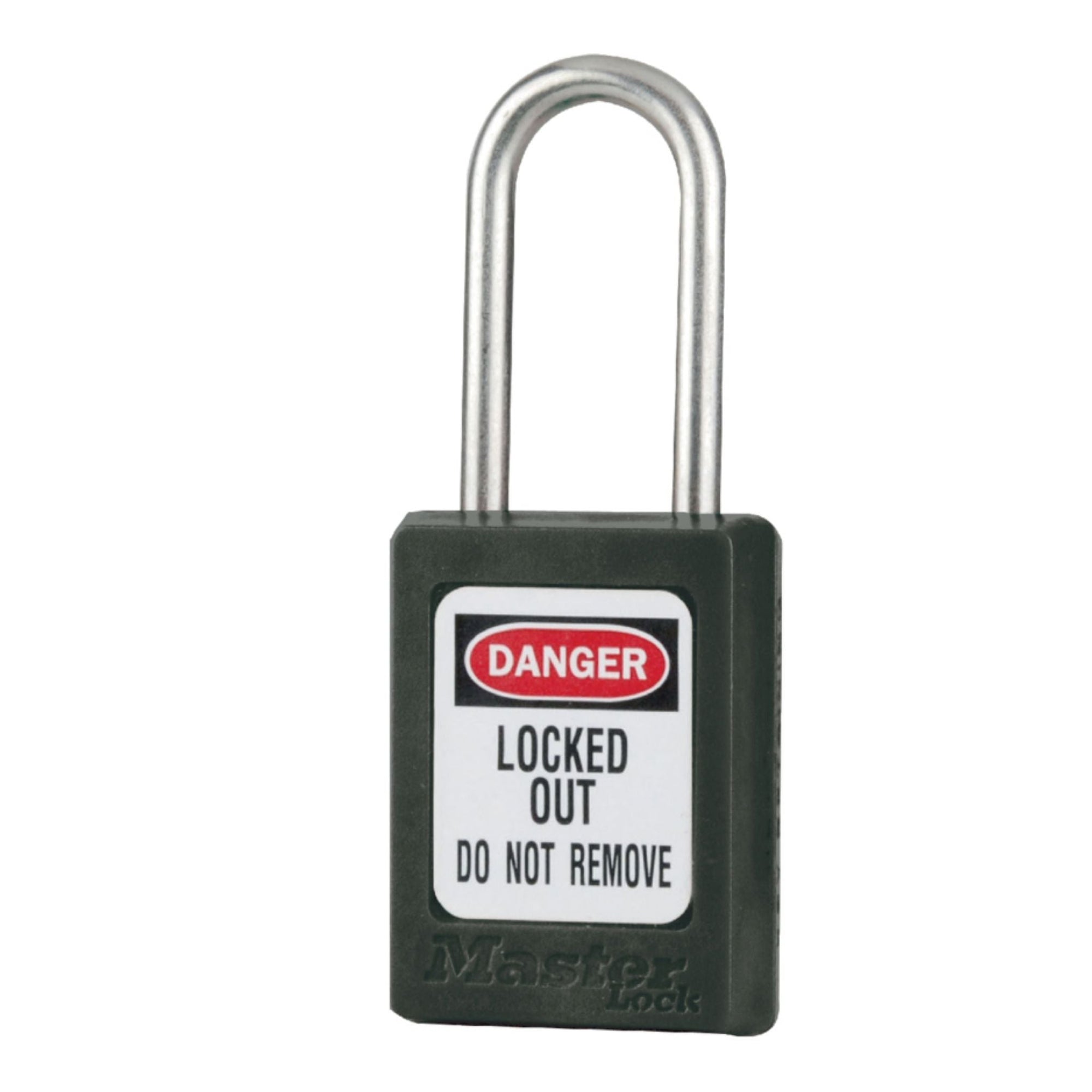 Master Lock S33BLK Black Safety Lock Thermoplastic Padlocks with Stainless Steel Shackle - The Lock Source
