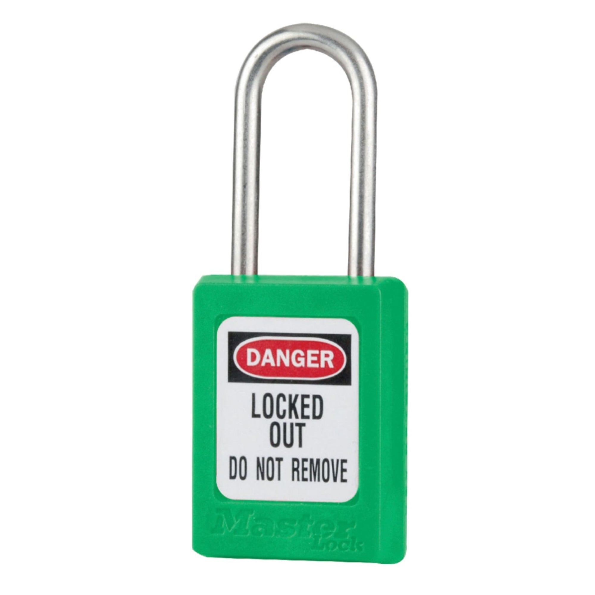 Master Lock S33KAGRN Green Safety Lock Thermoplastic Padlocks Keyed Alike with Stainless Steel Shackle - The Lock Source