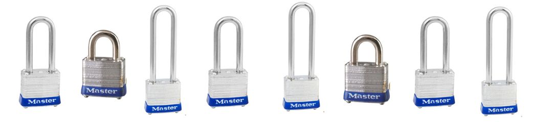7 Key Lock Master Lock 7KA Series Keyed Alike Padlocks 7KALF, 7KALJ Pre-Keyed ...